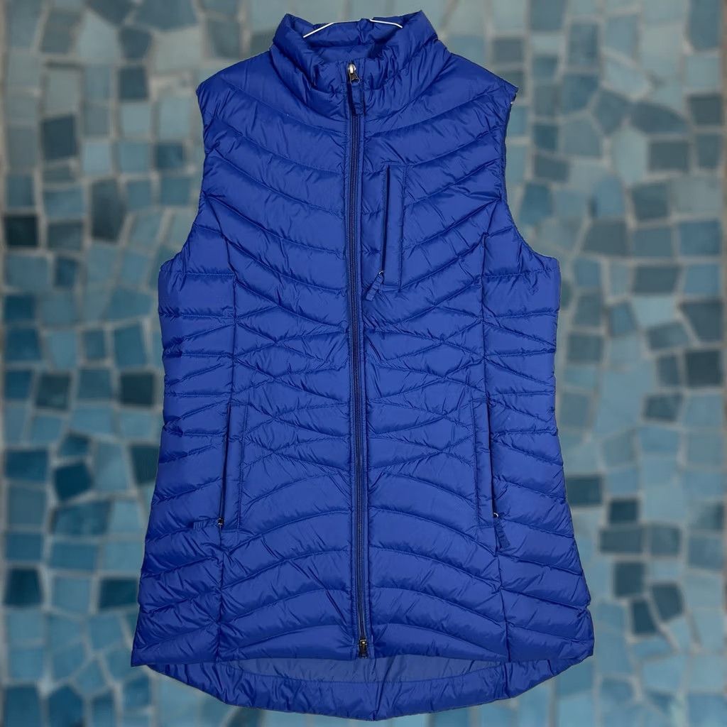 Duluth Trading Company Duluth Trading Vest Women L Down Quilted Puffer Long Cordura Fall Winter Blue Zip【】 Size L / US 10 / IT 46 - 1 Thumbnail