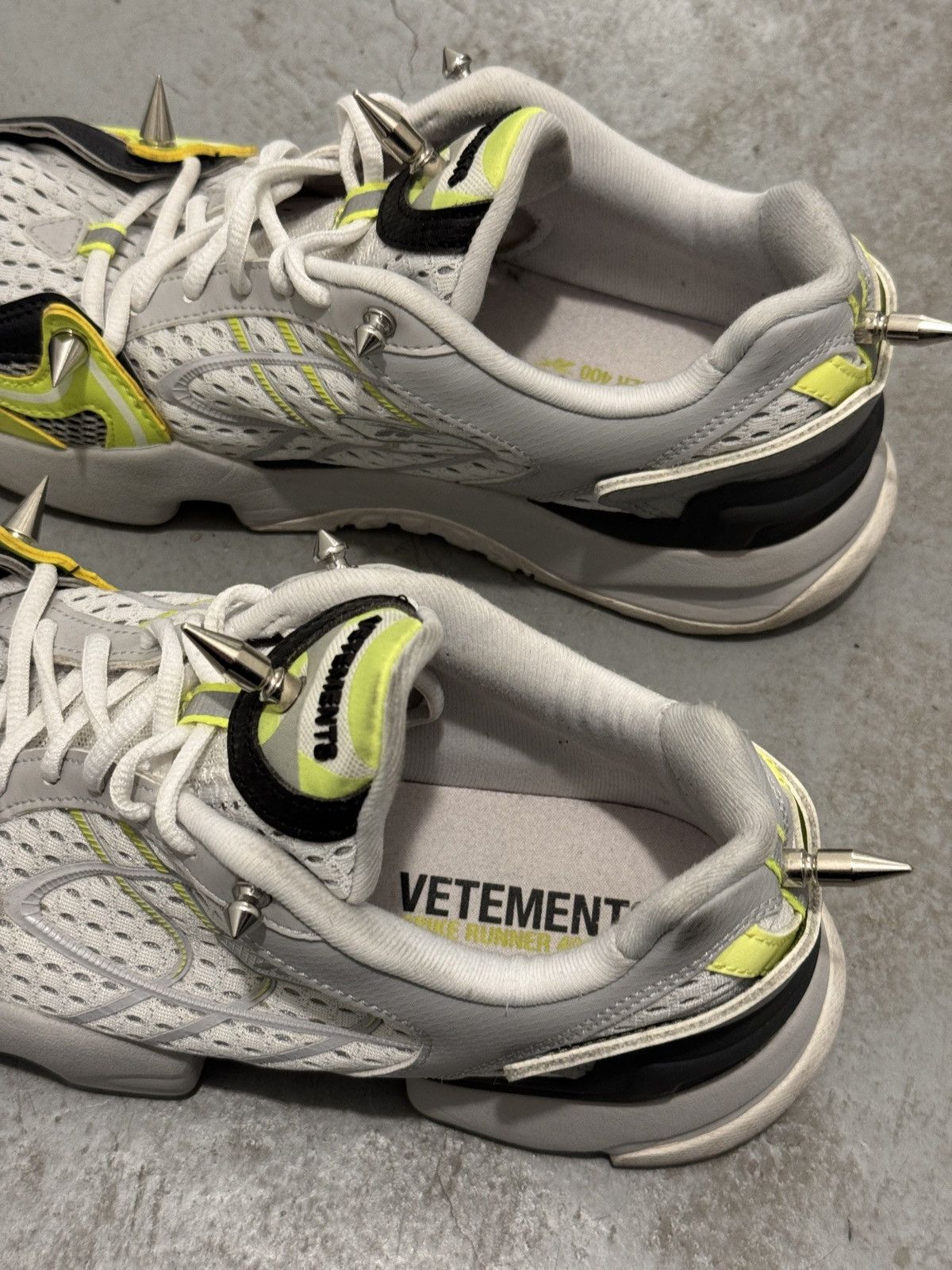 Reebok × Vetements *RARE* VETEMENTS DEMNA RUNWAY REEBOK SPIKE RUNNERS SNEAKERS Size US 8 / EU 41 - 7 Thumbnail