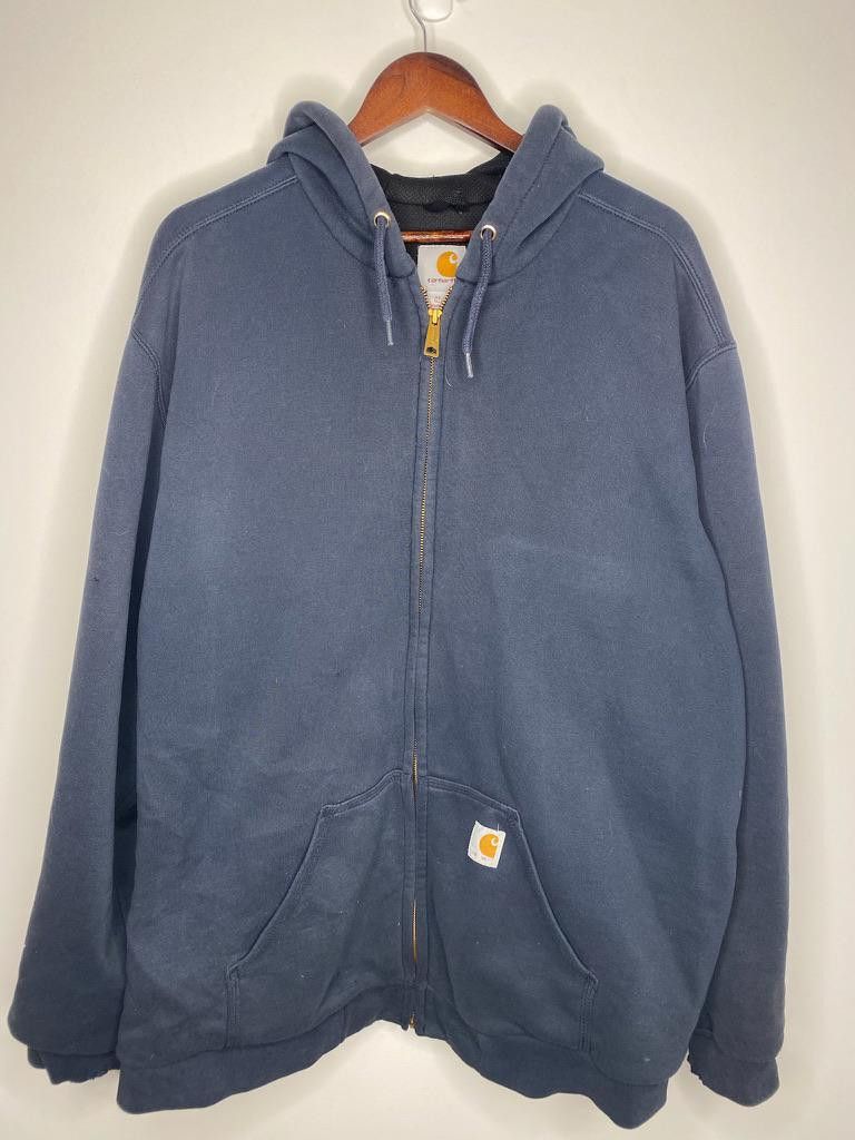 Carhartt Vintage Carhartt Rain Defender Workwear Hooded Sweater Size US XL / EU 56 / 4 - 1 Thumbnail