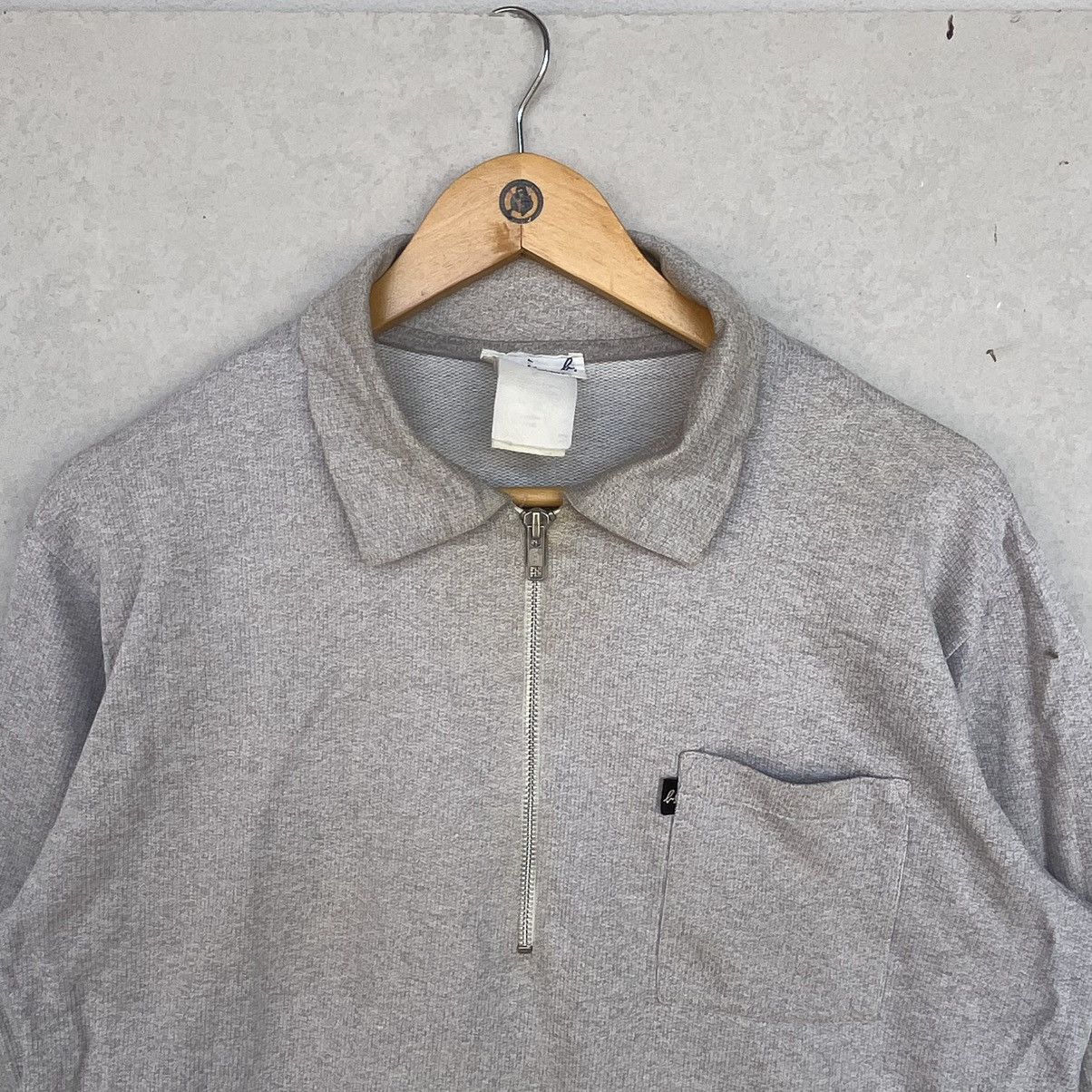 Other Vintage Grey Quarter Zip Sweatshirt With Pocket Size M Size M / US 6-8 / IT 42-44 - 4 Thumbnail