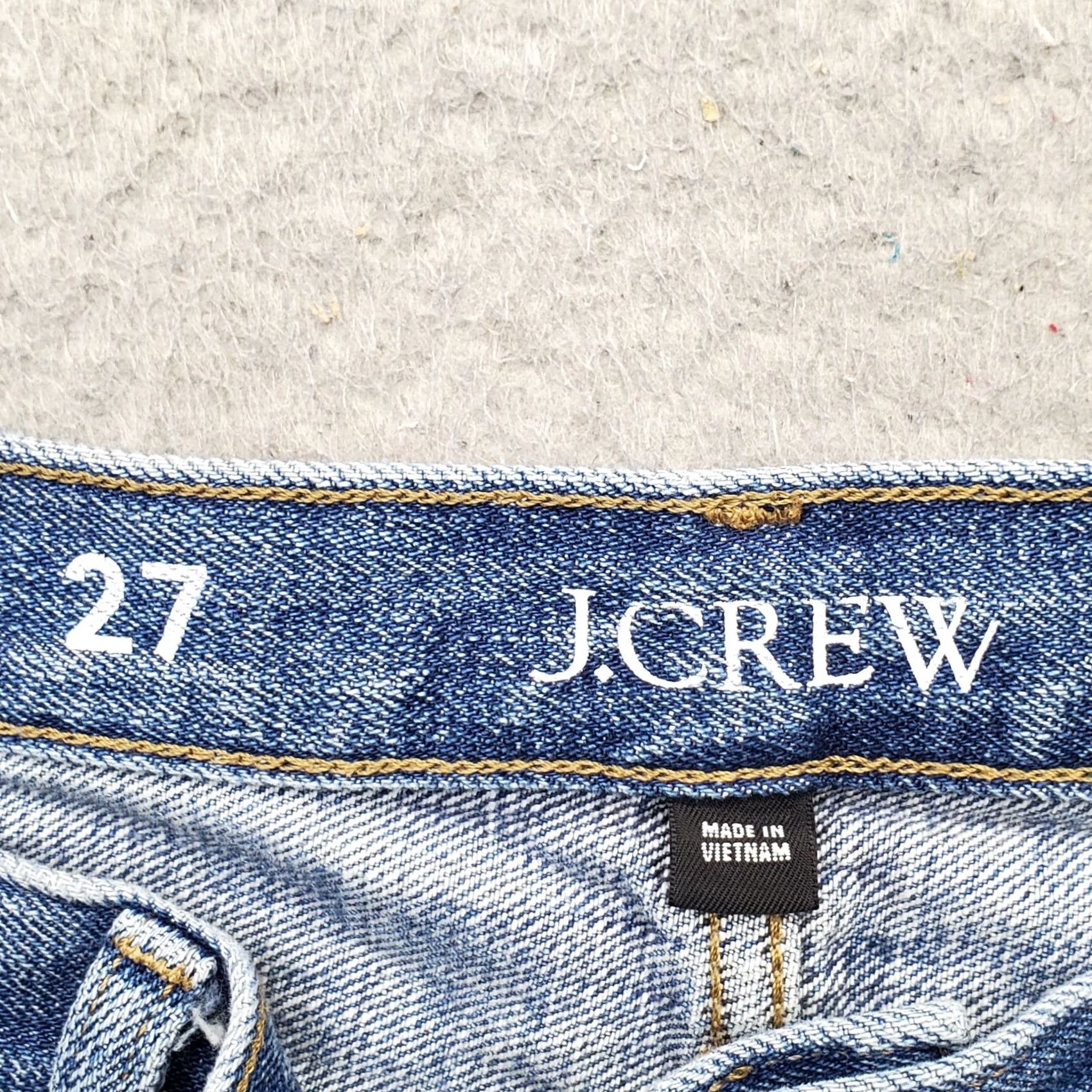 J.Crew J.Crew Jeans Womens 27 Blue Denim Faded Frayed Hem Whiskered Straight Leg 9692-3 Size 27" / US 4 / IT 40 - 7 Thumbnail