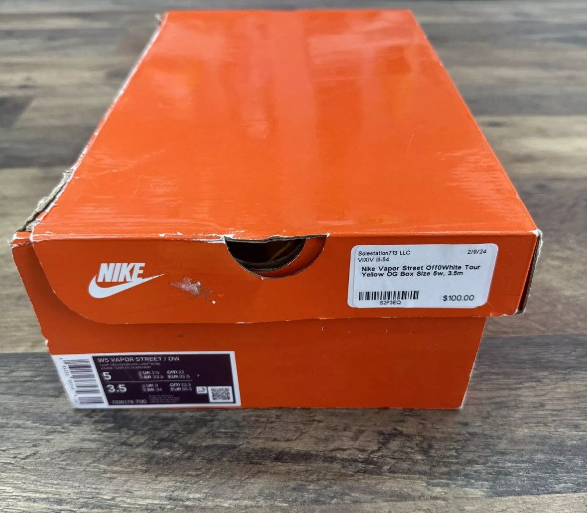 Nike × Off-White Nike Vapor Street x Off-White Low Tour Yellow W Size US 5 / IT 35 - 9 Thumbnail
