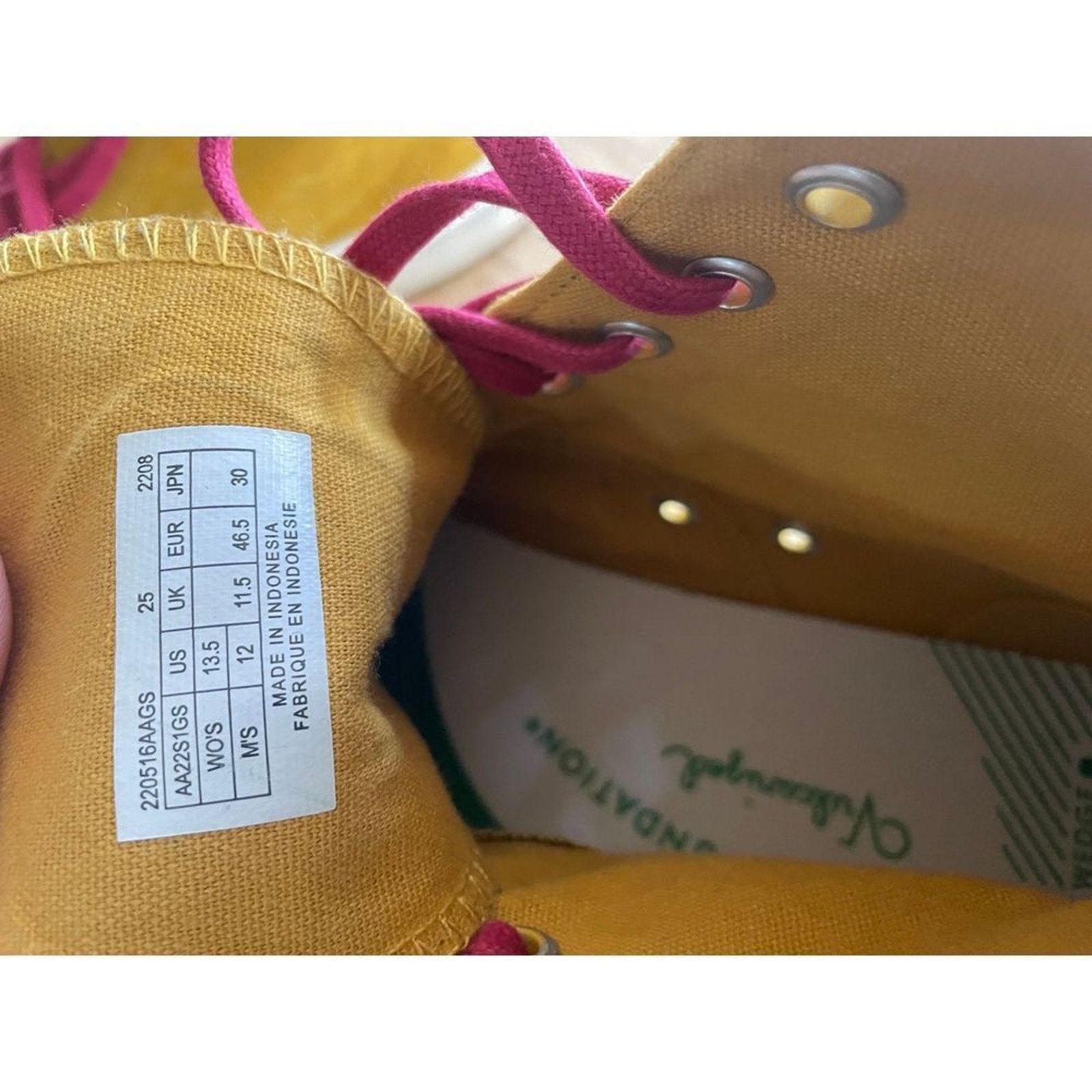 P.F. Flyers PF Flyers High Top Sneakers Golden Spice Yellow Suede Retro Size US 12 / EU 45 - 9 Thumbnail