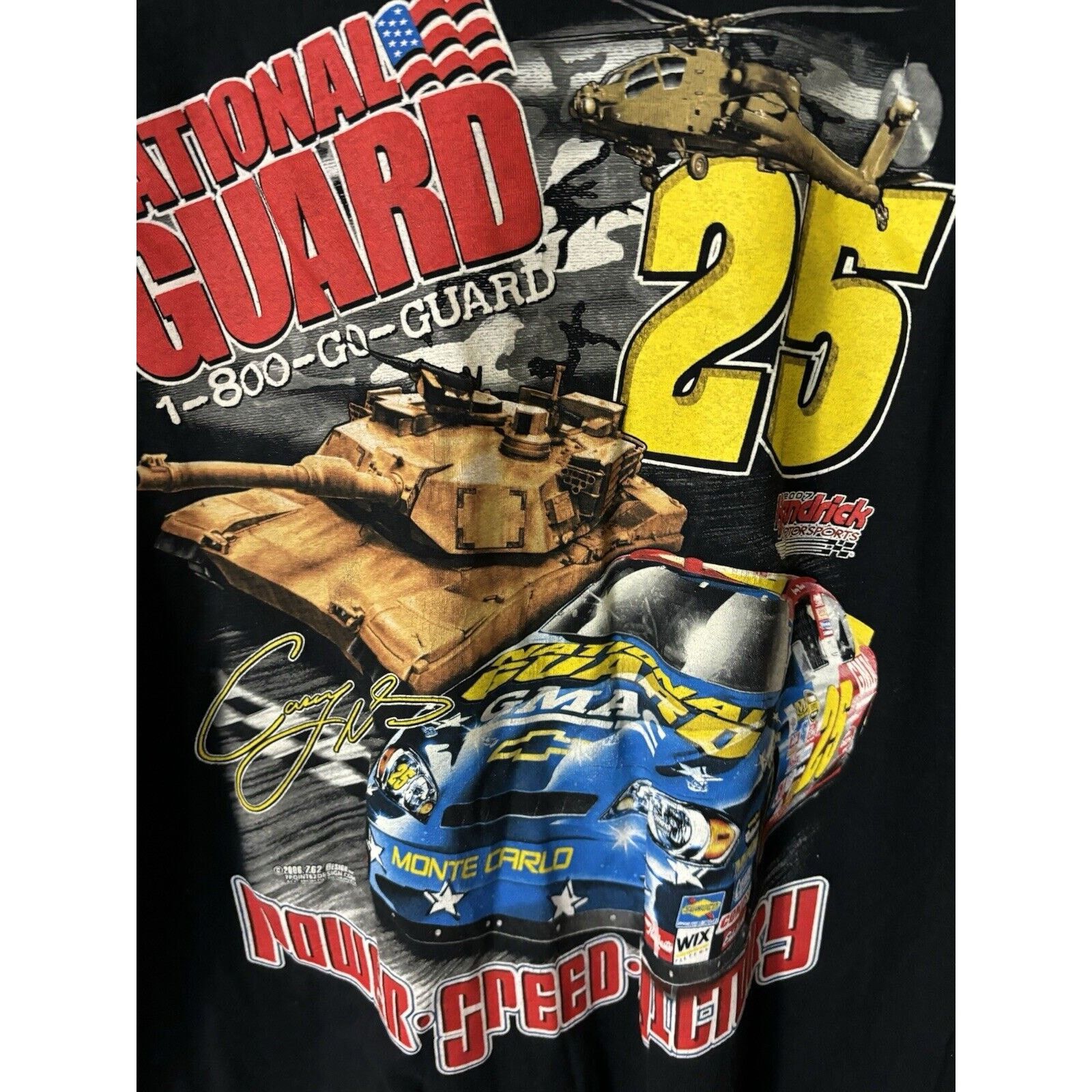Other vintage nascar black #25 distressed national T-shirt Size Xl Size US XL / EU 56 / 4 - 2 Thumbnail