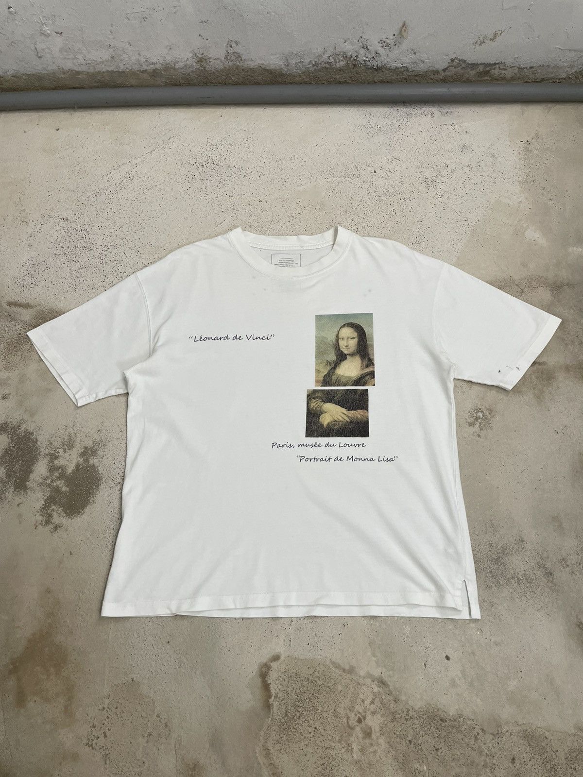 Japanese Brand Art & Design Leonardo Da Vinci Portrait de Monna Lisa Paint Size US L / EU 52-54 / 3 - 1 Thumbnail
