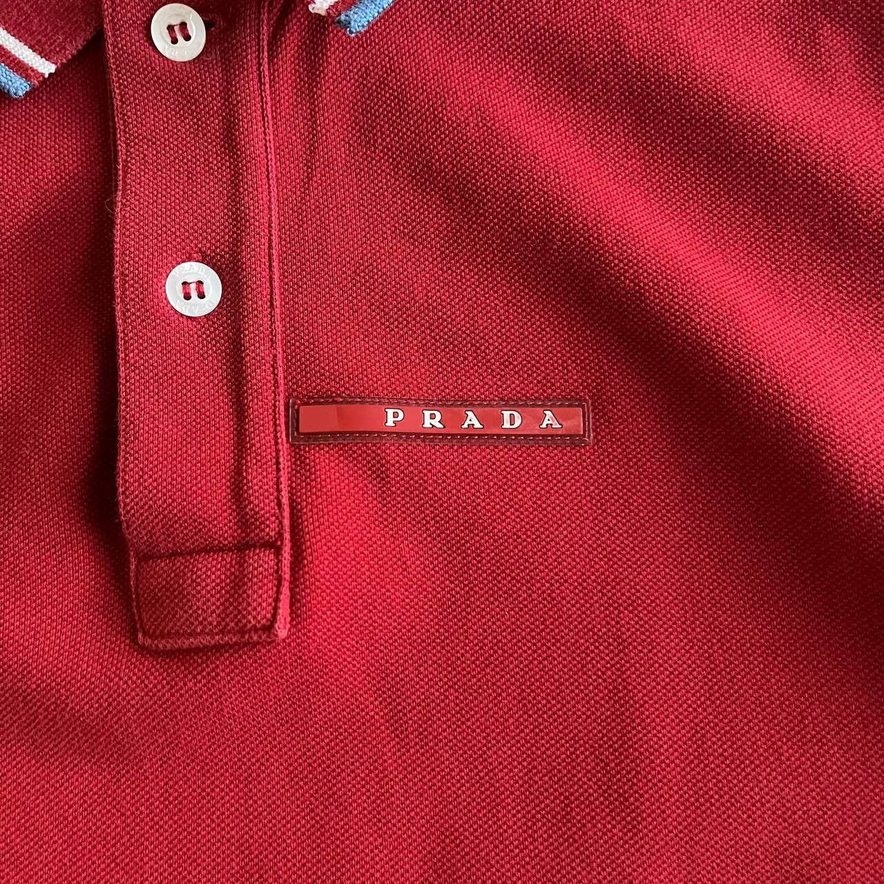 Prada Prada Polo T Shirt Red Tab Designer Size US XL / EU 56 / 4 - 6 Thumbnail
