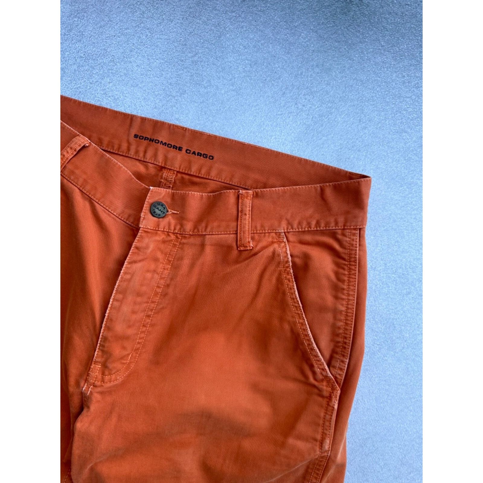Gant VTG Gant Orange Distressed Sophomore Cargo Pants Size US 32 / EU 48 - 5 Thumbnail
