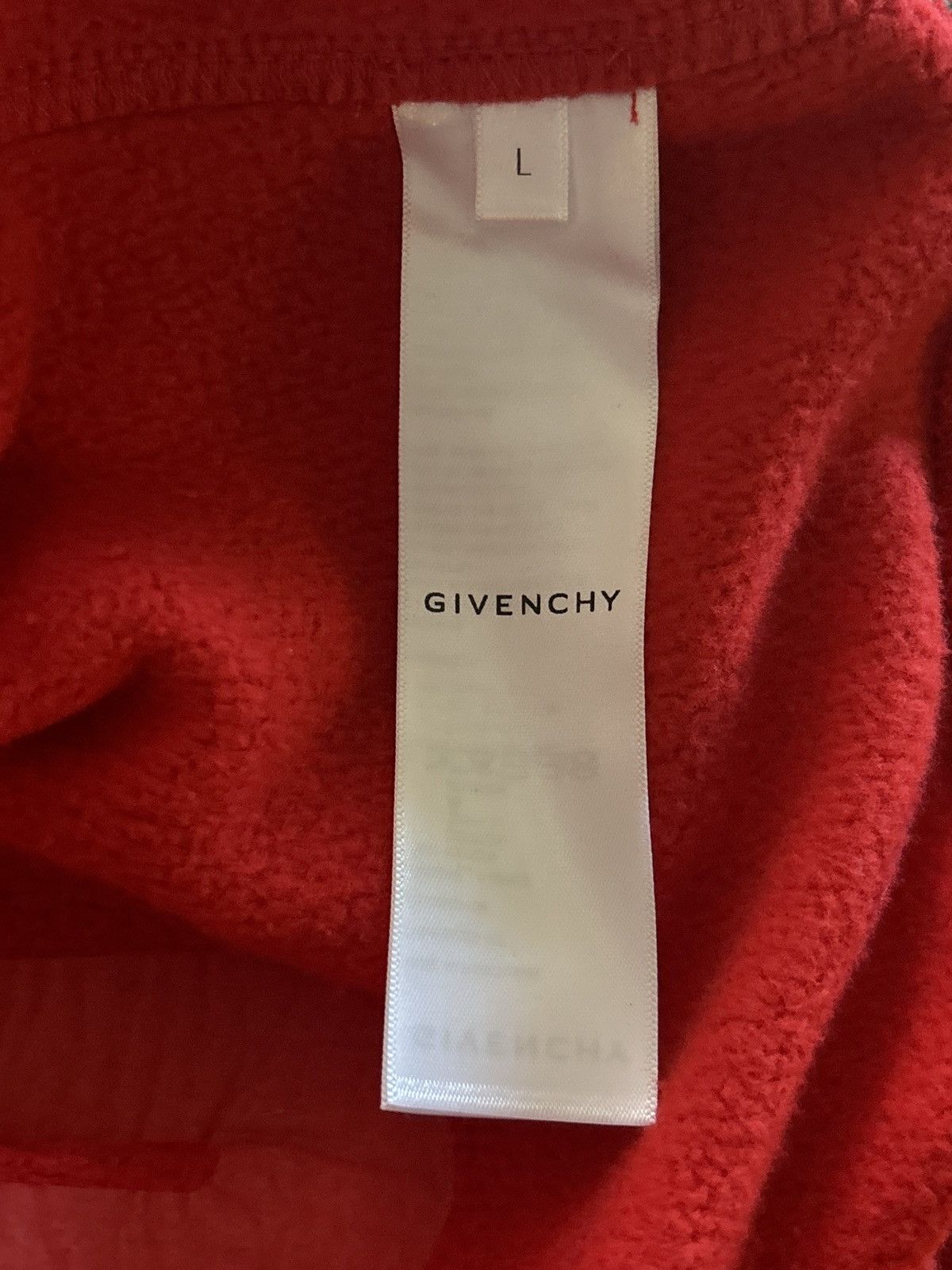 Givenchy GIVENCHY Men's Red Rip Metal Detail Oversized Sweater Size US XL / EU 56 / 4 - 4 Thumbnail