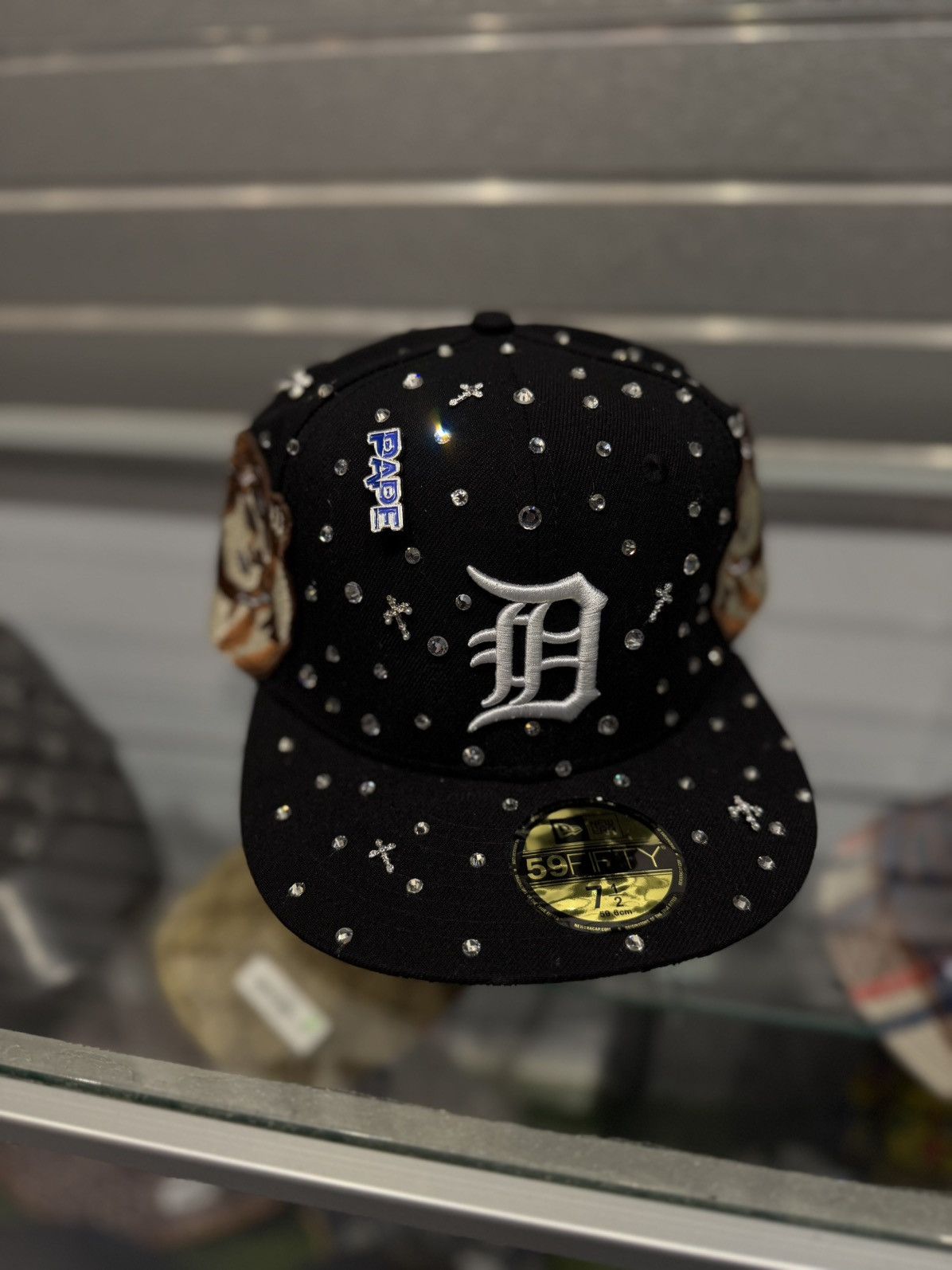 Other PAPE Fitted Hat Stone Crystal Brand New 7 1/2 Size ONE SIZE - 1 Thumbnail