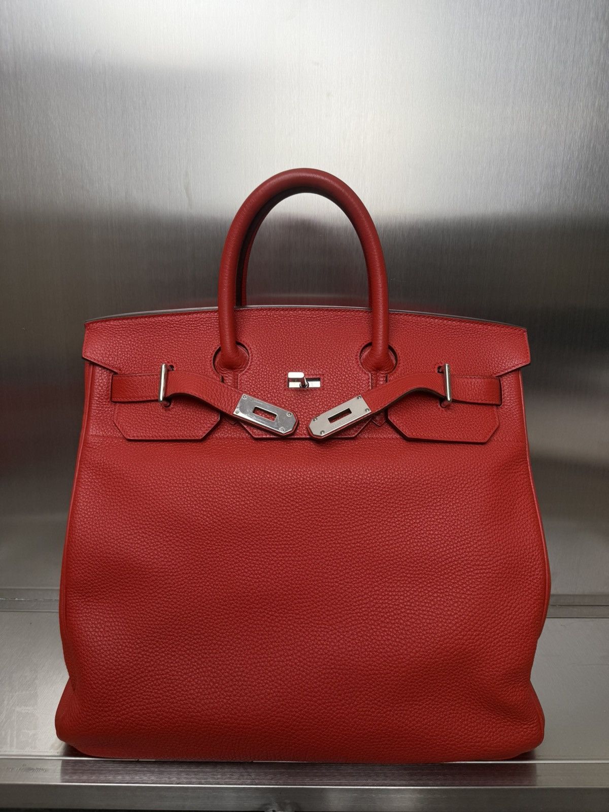 Hermes Hermès Birkin HAC 40 Togo Leather palladium Travel Bag Size ONE SIZE - 6 Thumbnail