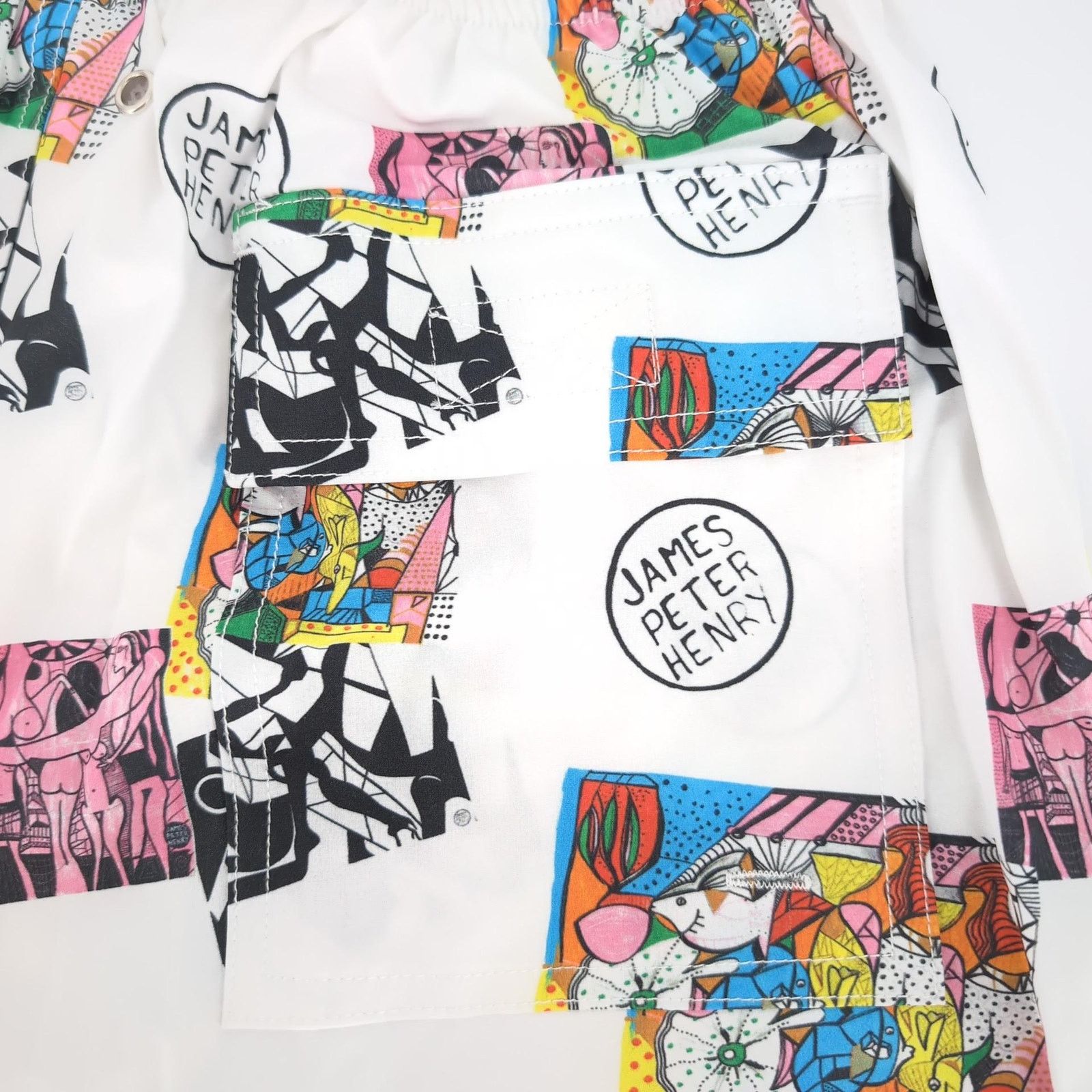 Other NWT​ Swiminista Swim Trunks Mid-Length Board Shorts - Size M Size US 32 / EU 48 - 8 Thumbnail