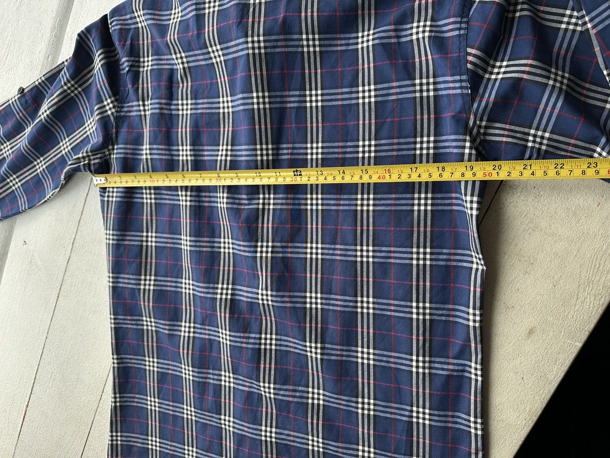 Other 🚨 BURBERRY LUXURY MEN SHIRT WITH LOGO NOVA CHECK BLUE Size US L / EU 52-54 / 3 - 16 Thumbnail