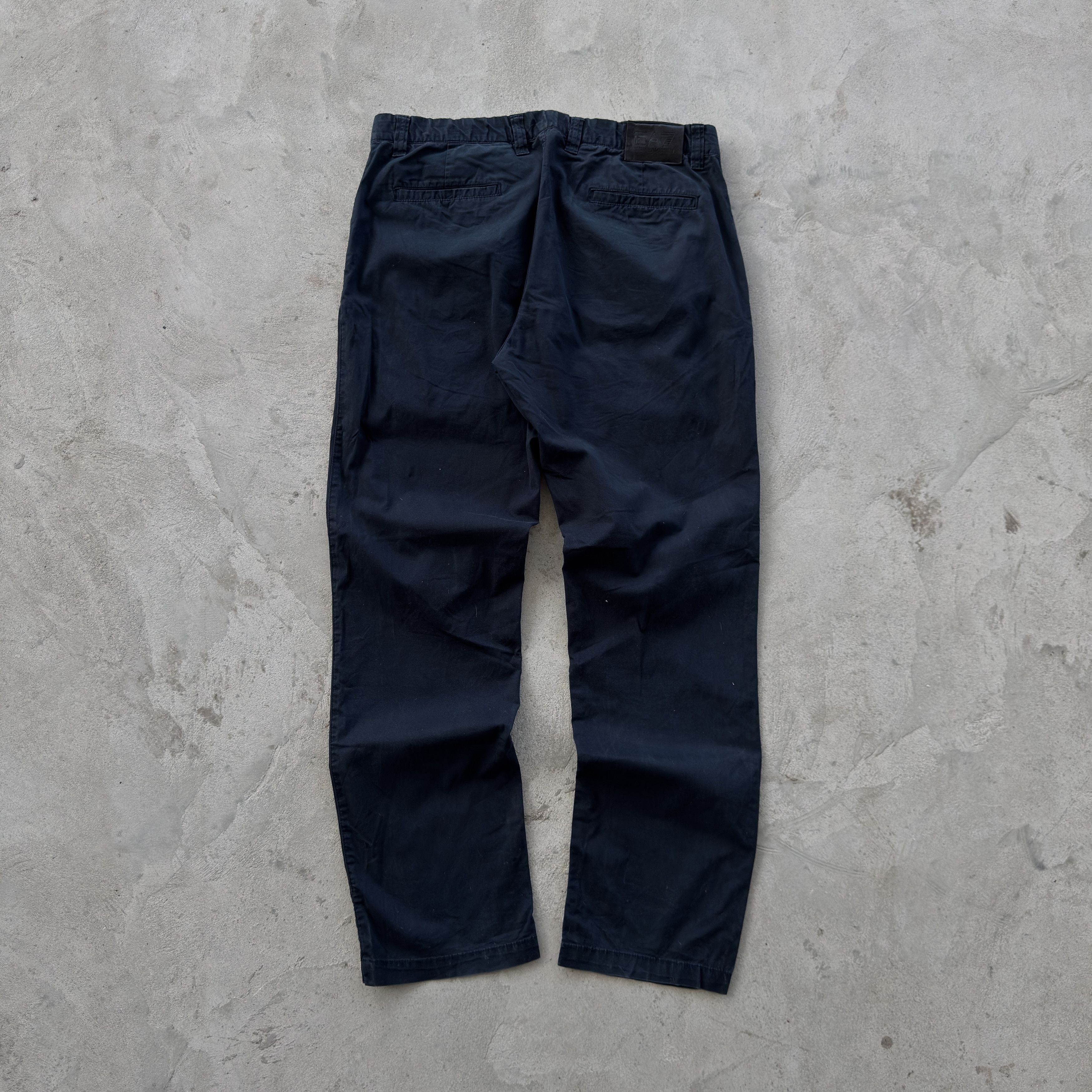 Emporio Armani EA7 Emporio Armani Cotton Casual Chino Pants Navy Blue XL Size US 36 / EU 52 - 2 Thumbnail