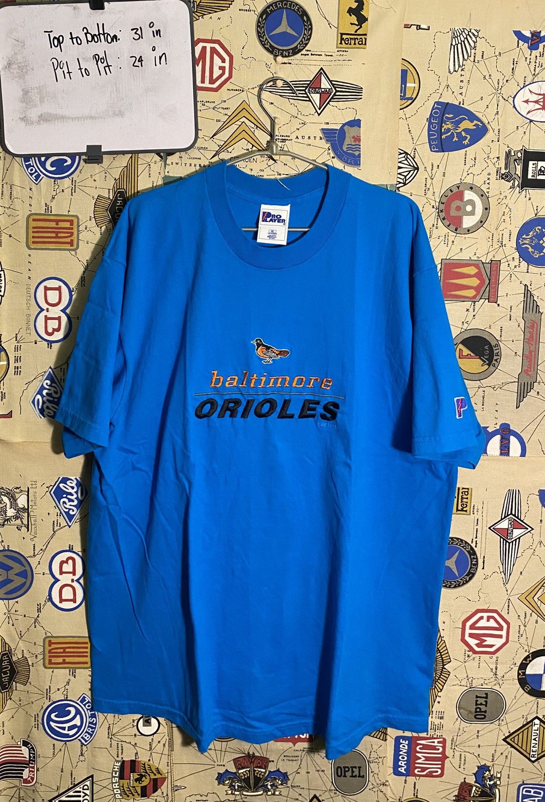 MLB Vintage MLB Baltimore Orioles Embroidered T Shirt Size US XL / EU 56 / 4 - 2 Thumbnail