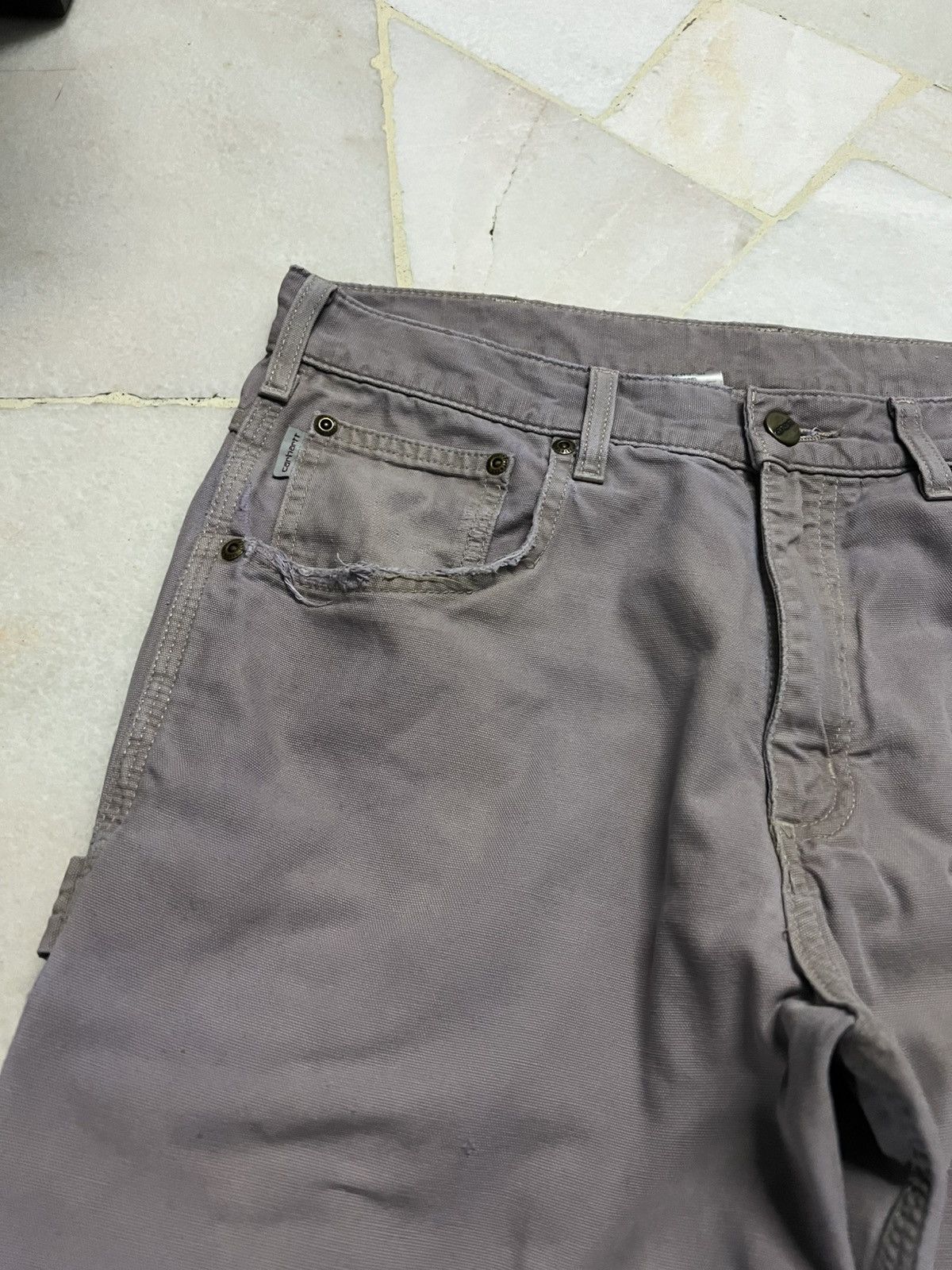 Carhartt 💥Baggy💥90’s Vintage Carhatt Carpenter Distressed Pants Size US 32 / EU 48 - 9 Thumbnail