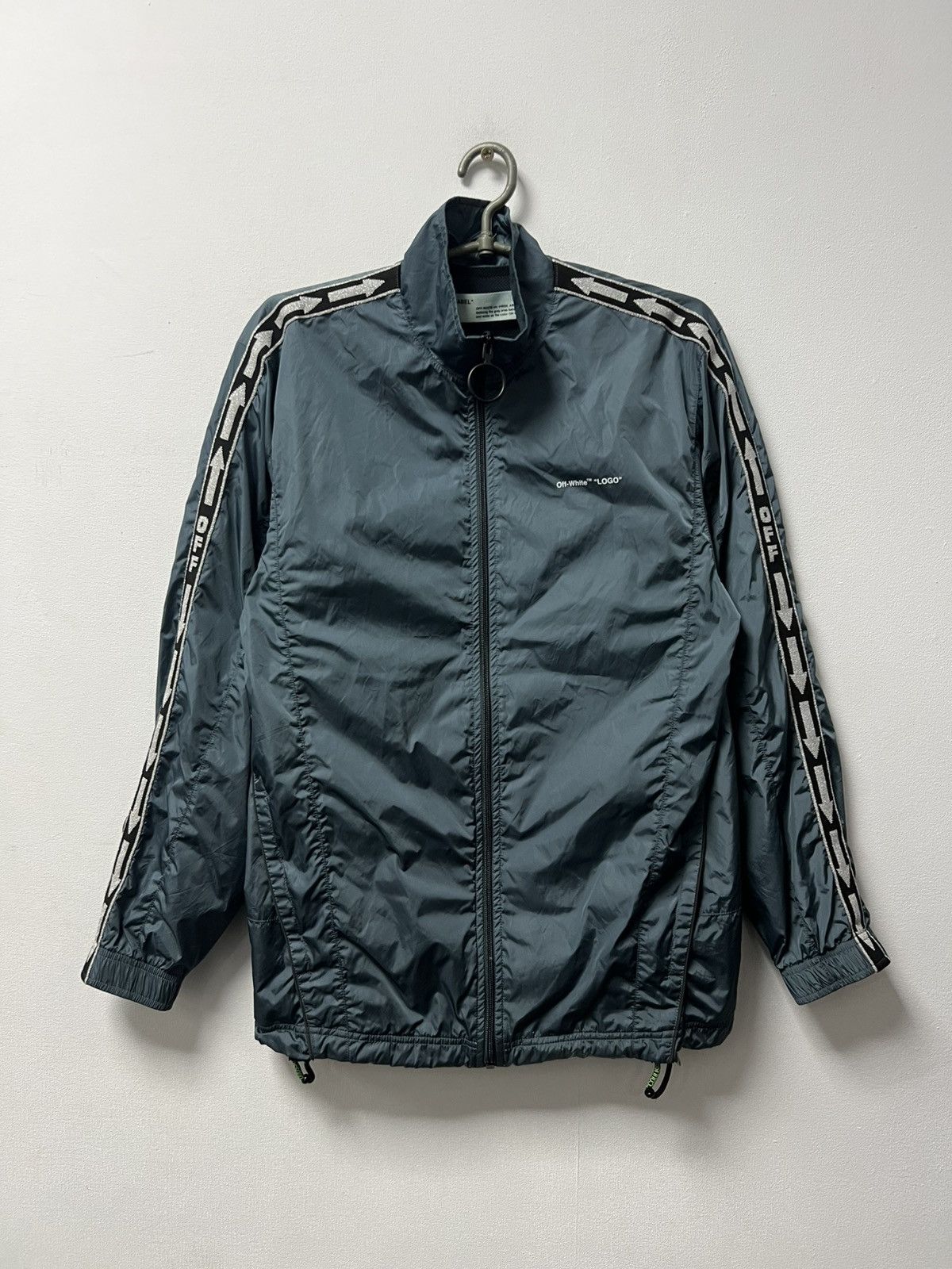 Off-White Off White Light Nylon Track jacket Size US S / EU 44-46 / 1 - 1 Thumbnail