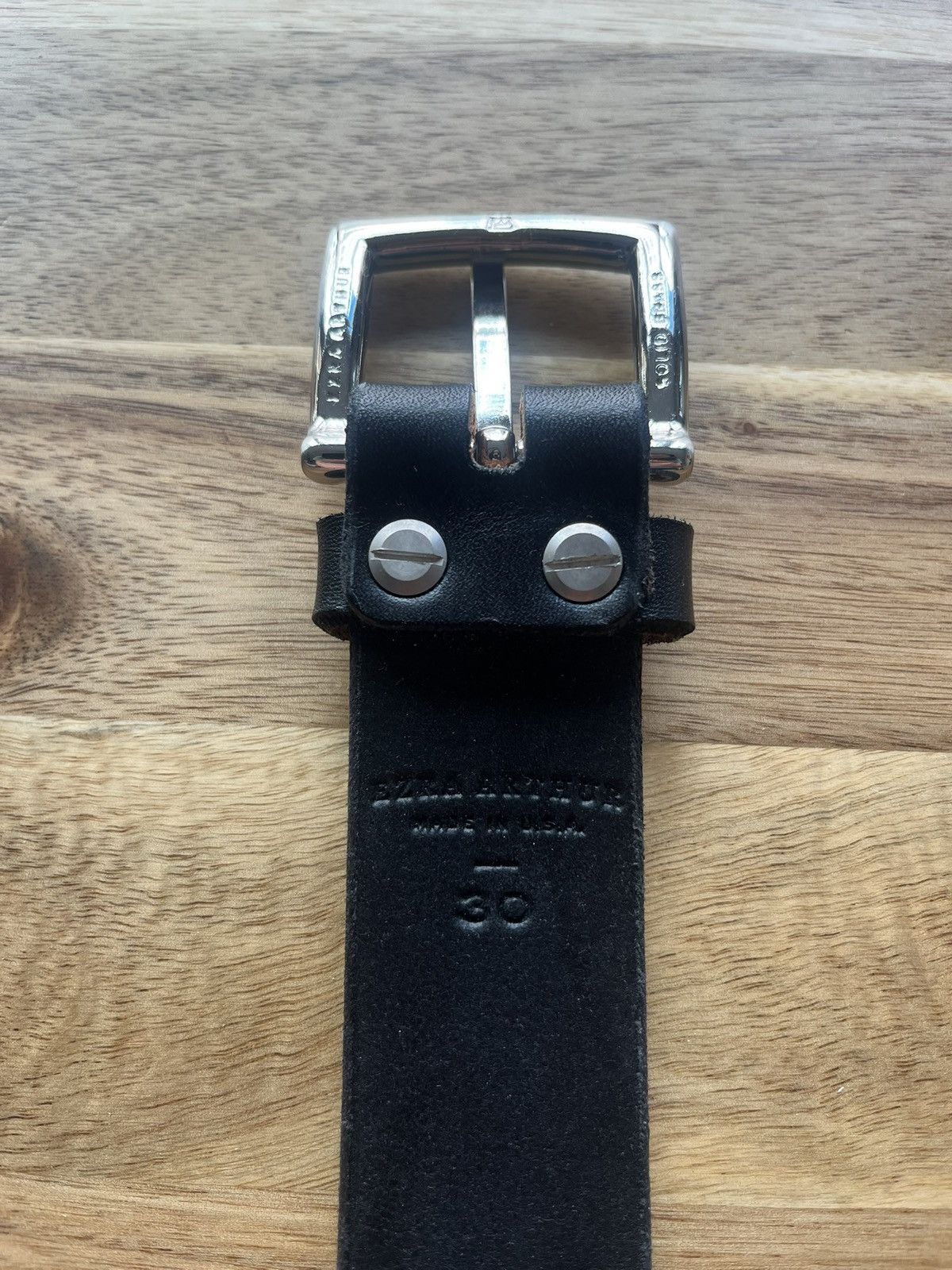 Other Ezra Arthur Black Belt Size 30 - 3 Thumbnail