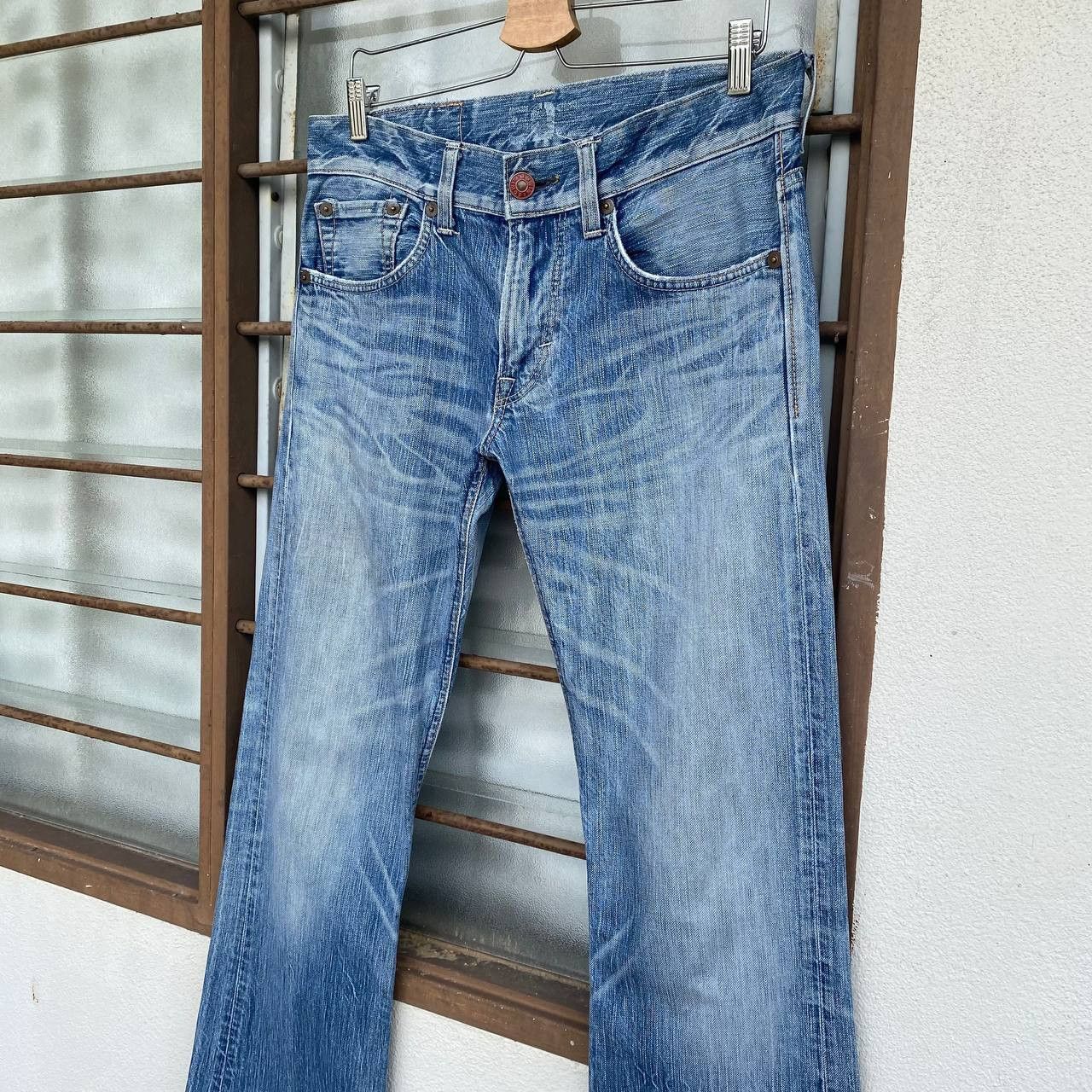 Edwin FLARED VTG EDWIN JAPAN STONEWASH CLAWMARK REDBUTTON BJ07-14 Size US 30 / EU 46 - 7 Thumbnail