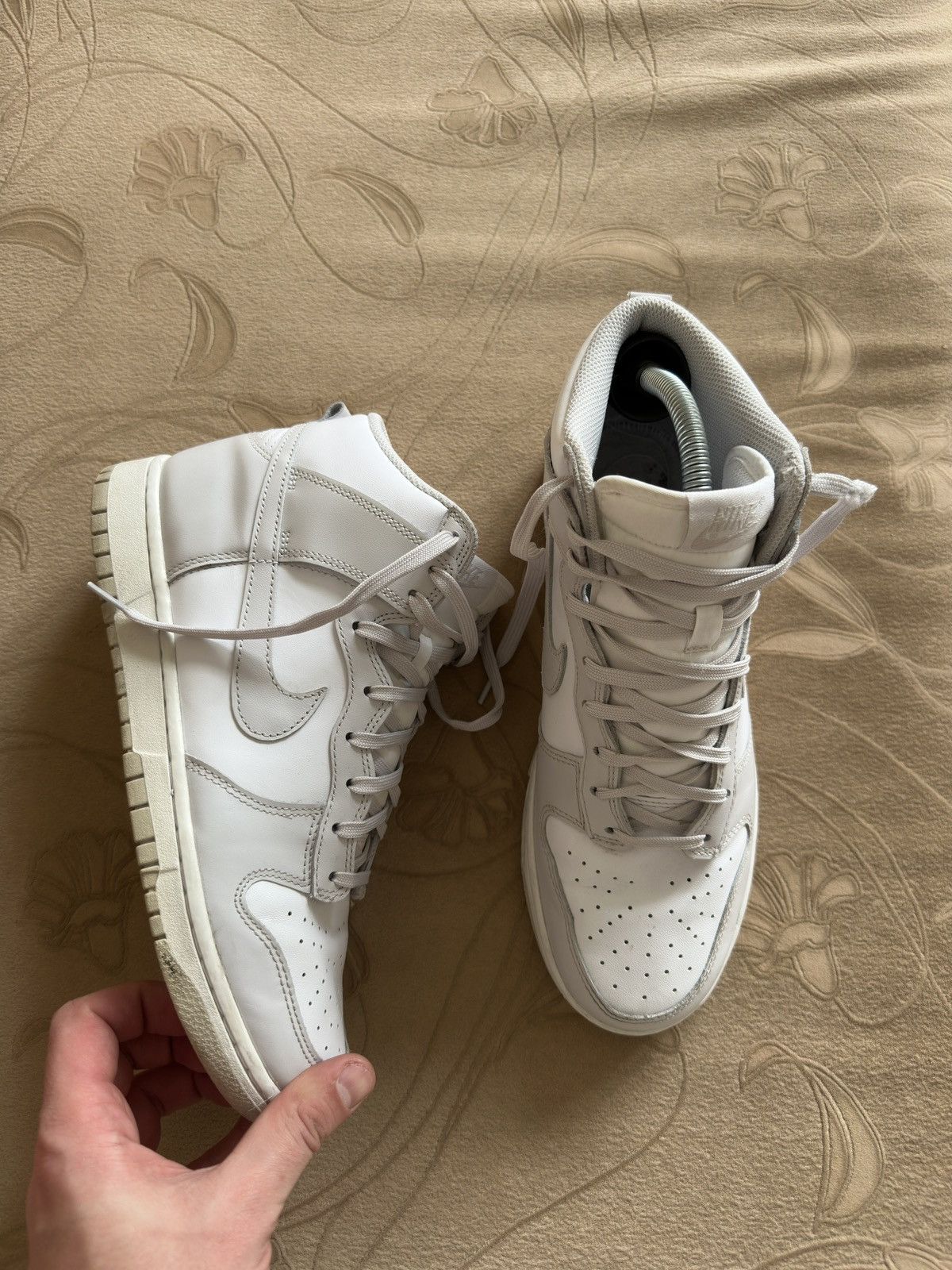 Nike Nike Dunk High Retro White Vast Grey US 9 Size US 9 / EU 42 - 4 Thumbnail