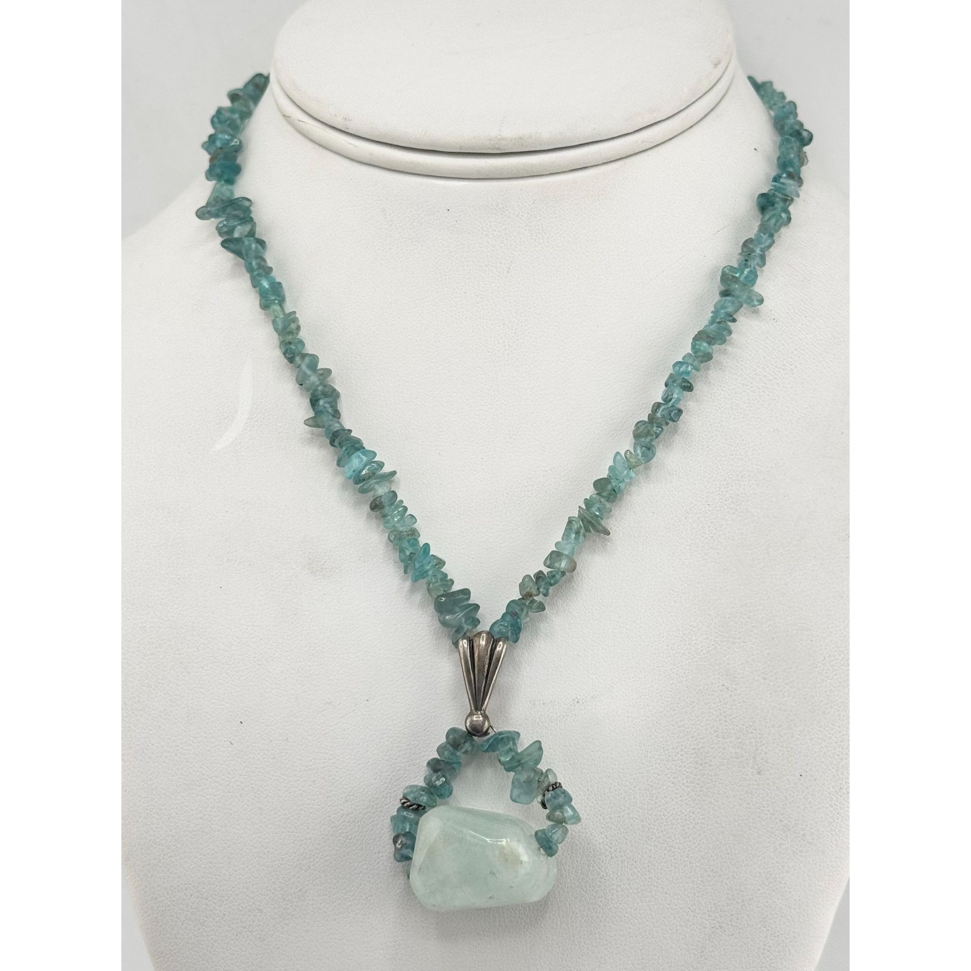 Vintage Vintage Sterling Silver 925 Semi Precious Aqua Spinel Gemsto Size ONE SIZE - 5 Thumbnail