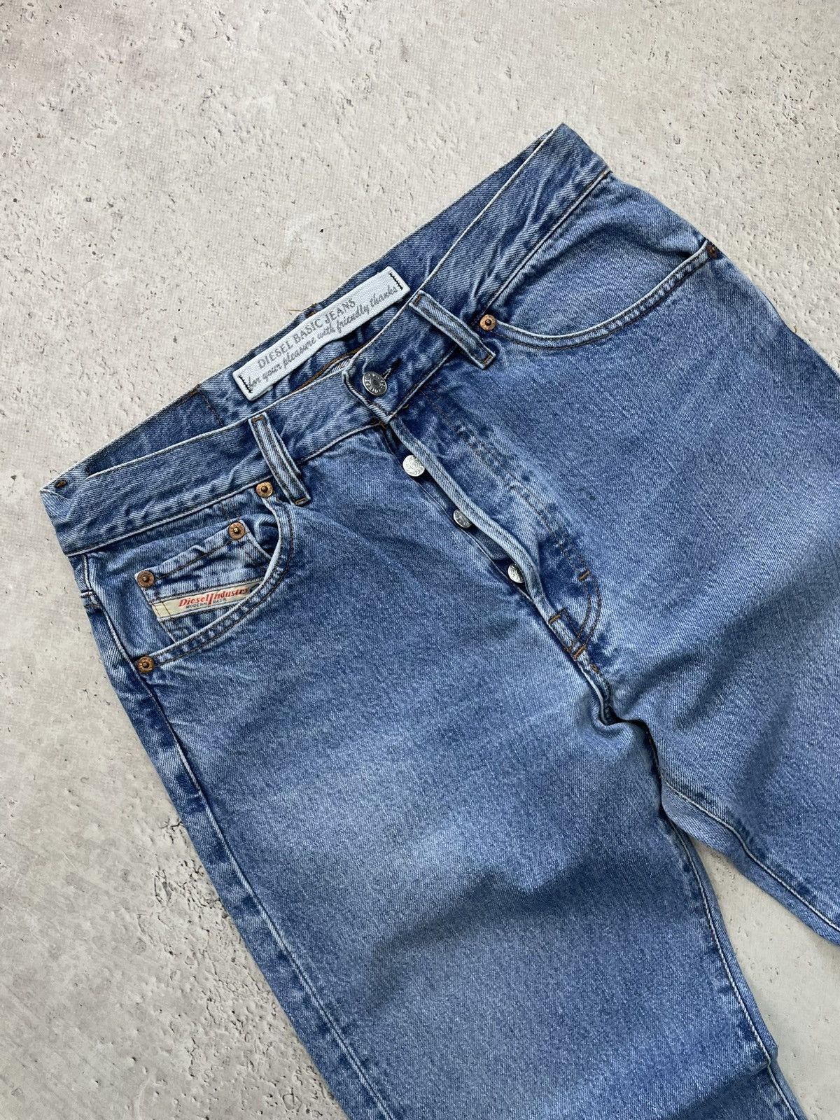 Diesel Diesel retro Blue Denim Jeans Classic Italy Y2K Size US 31 - 3 Thumbnail