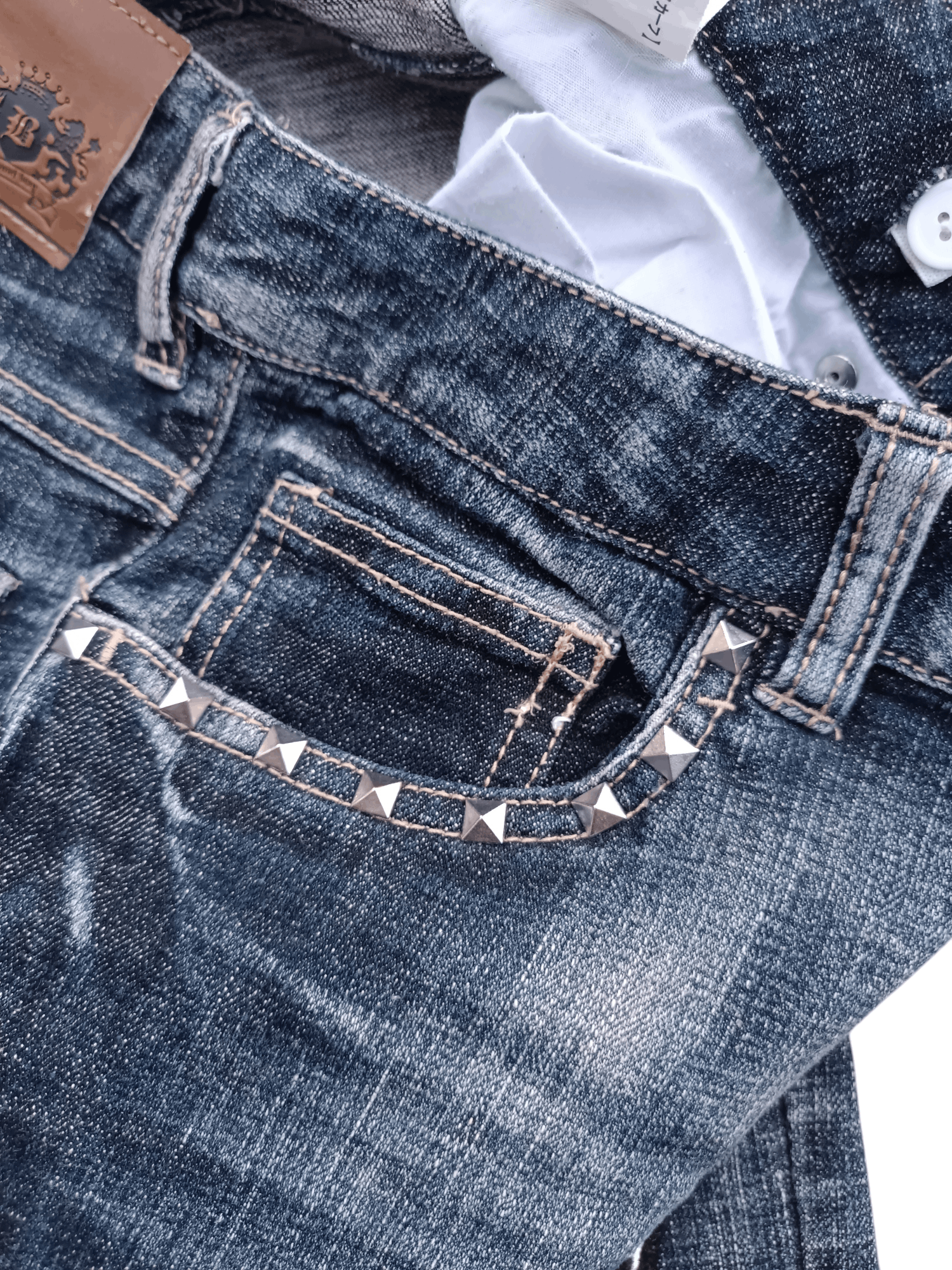 Hysteric Glamour × Japanese Brand × Seditionaries 🔥SICK🔥 SEDITIONARIES SKULL PATCHWORK STUD JEANS Size US 30 / EU 46 - 16 Thumbnail
