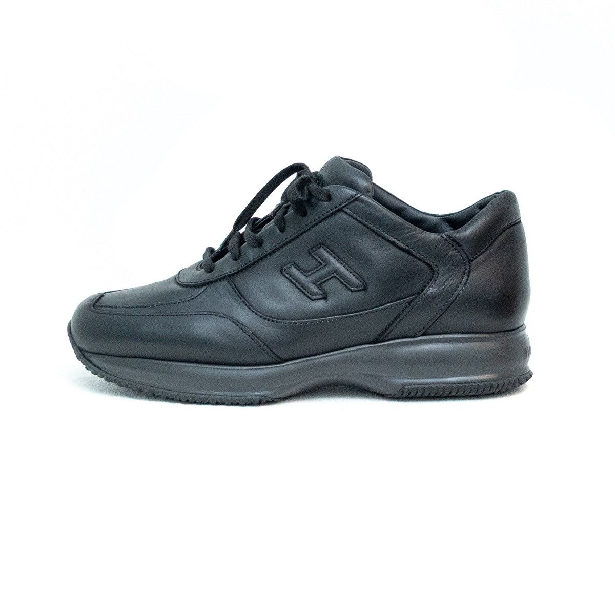 Hogan Hogan Interactive Men’s Black Leather Sneakers – Size US 10 Size US 10 / EU 43 - 3 Thumbnail