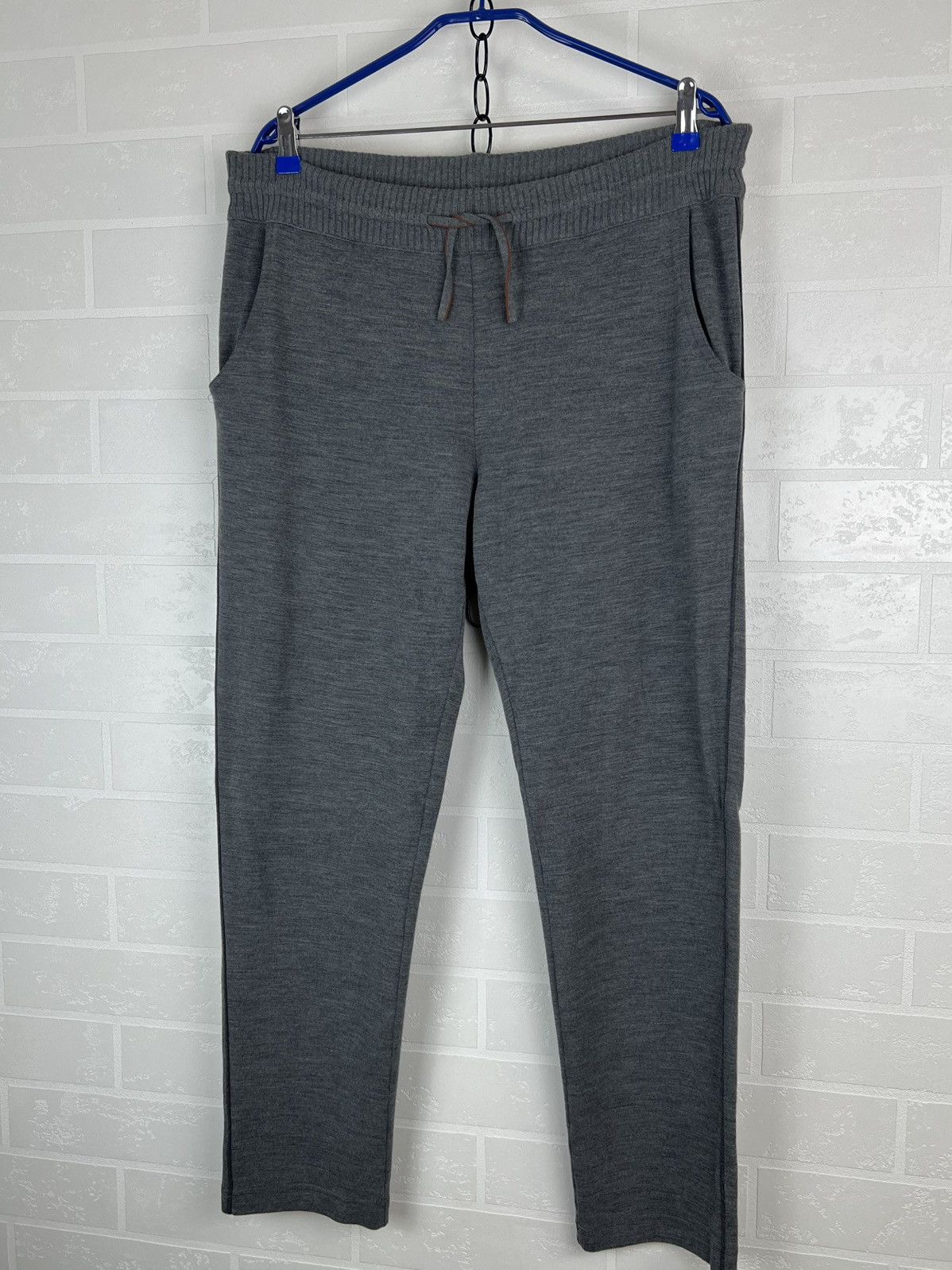 Loro Piana LORO PIANA Sweatpants Joggers Virgin Wool Gray Men’s Size US 34 / EU 50 - 3 Thumbnail