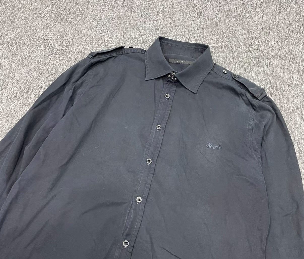 Gucci Gucci Chest Embroidery Shirt J16 Size US S / EU 44-46 / 1 - 4 Thumbnail