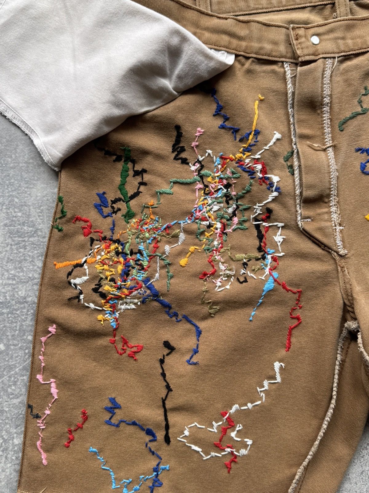 Dickies Hand Made Fake Embroidered Stains Shorts Dickies Work Wear Size US 34 / EU 50 - 13 Thumbnail