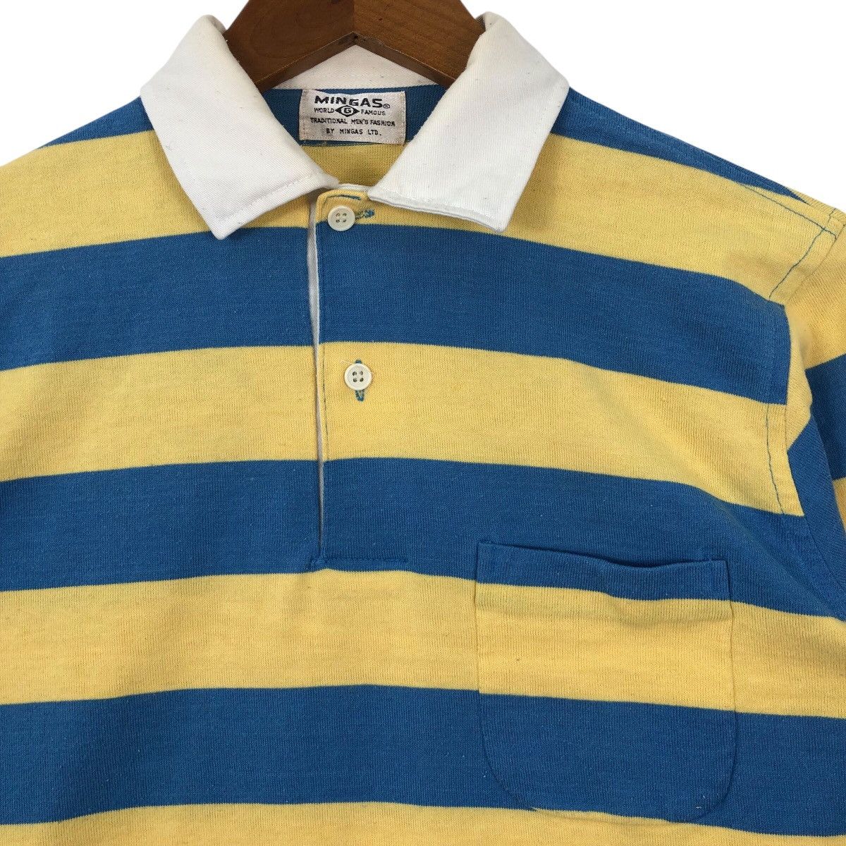 Vintage Vintage MINGAS Polos Stripes Rugby Size US S / EU 44-46 / 1 - 3 Thumbnail