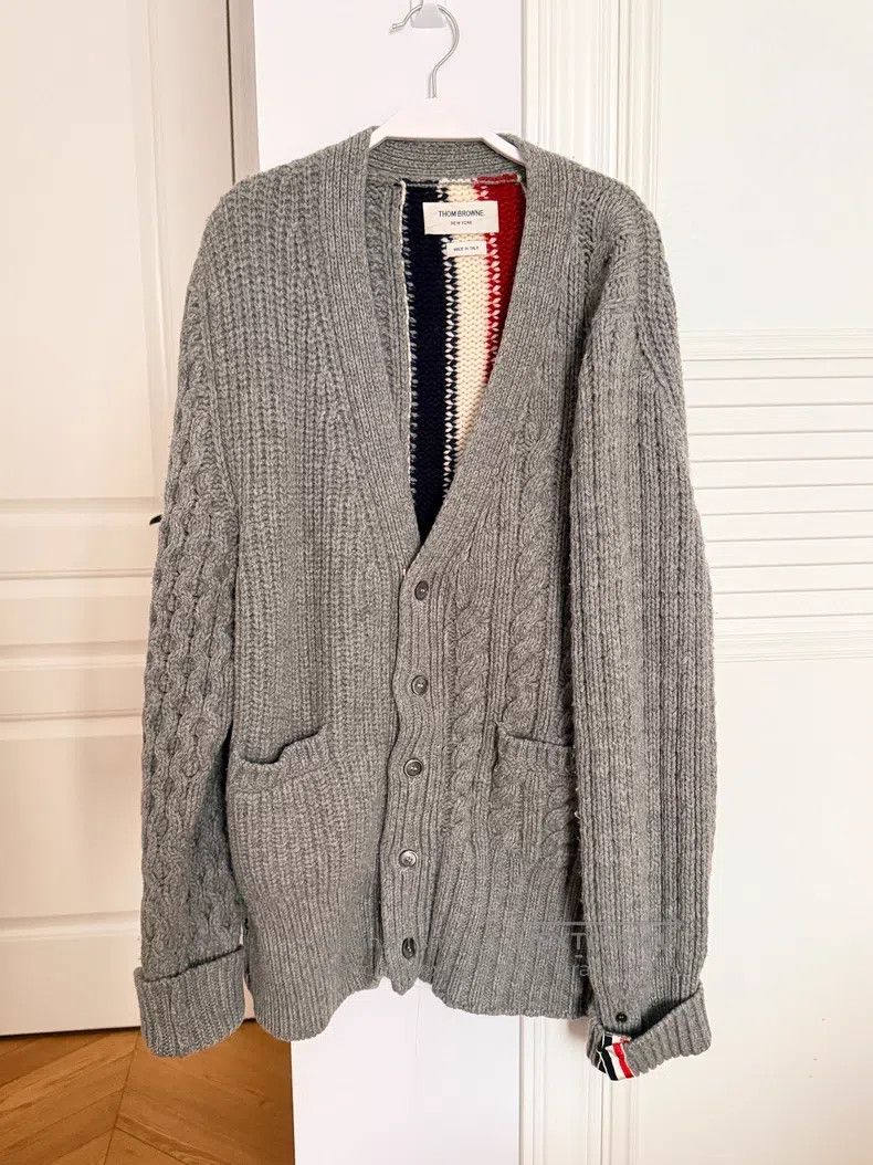 Thom Browne Thom Browne Knit outerwear Size US L / EU 52-54 / 3 - 1 Thumbnail