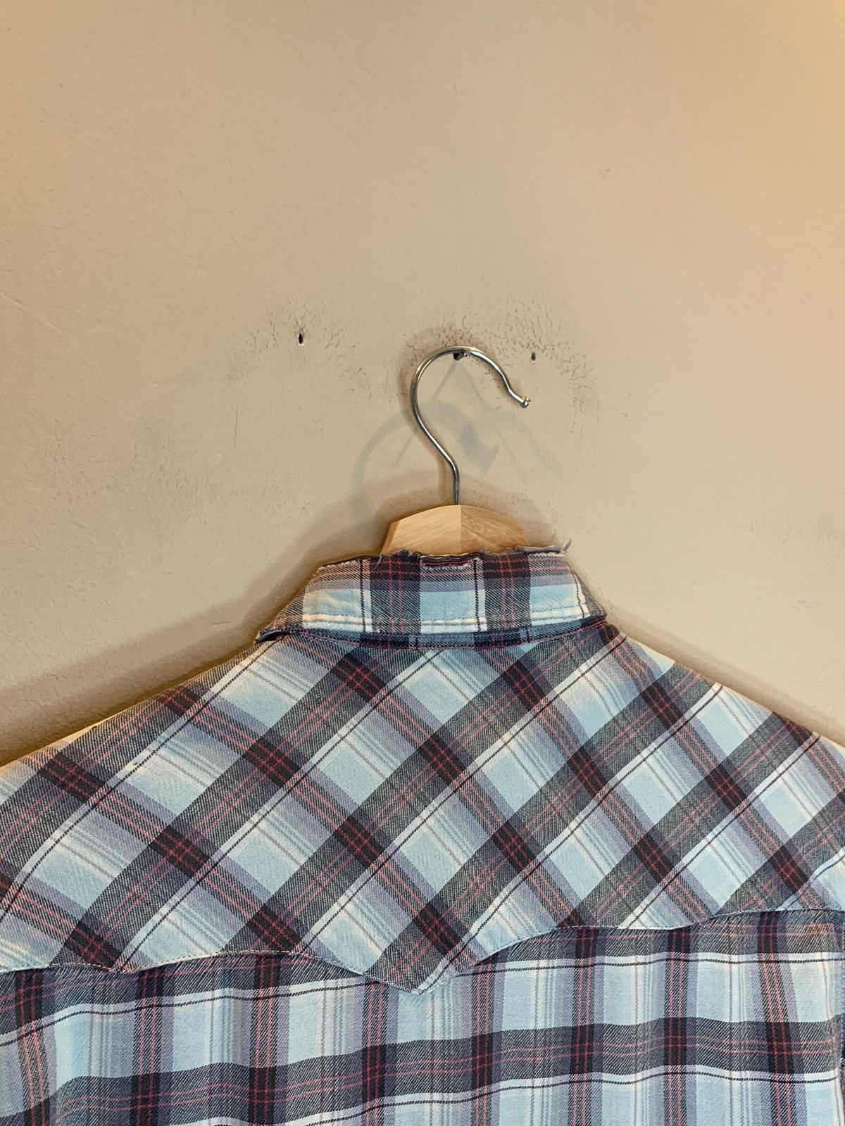 RRL Ralph Lauren RARE* RRL Ralph Lauren Plaid Distressed Western Button Shirt Size US M / EU 48-50 / 2 - 6 Thumbnail