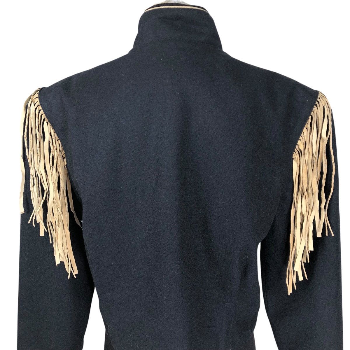 Cowboy Equipment Vintage 90s Double D Ranch Wear Wool Cowgirl Fringe Jacket Size S / US 4 / IT 40 - 17 Thumbnail