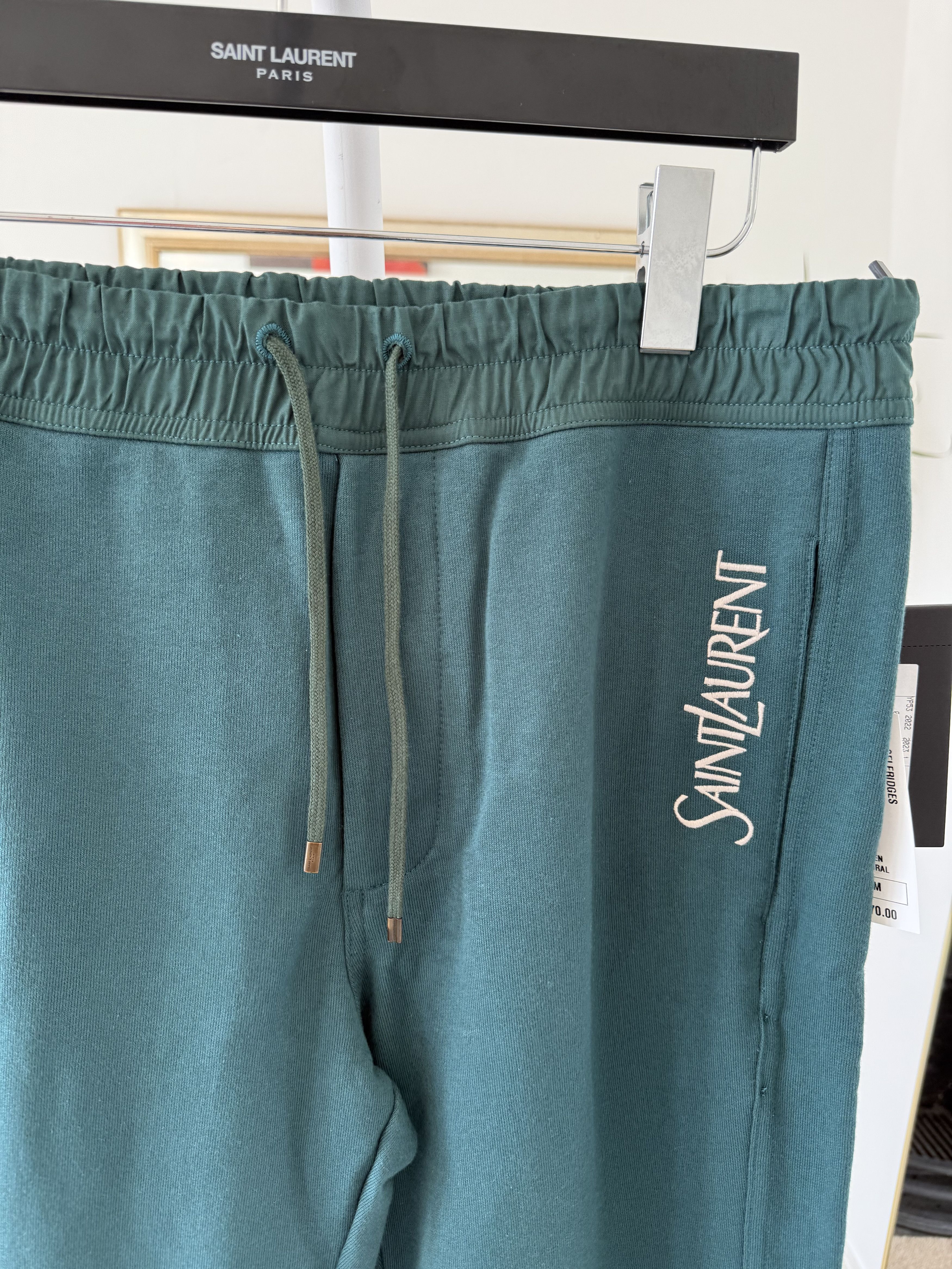 Saint Laurent Paris Saint Laurent Classic Logo Sweatpants Size US 32 / EU 48 - 12 Thumbnail