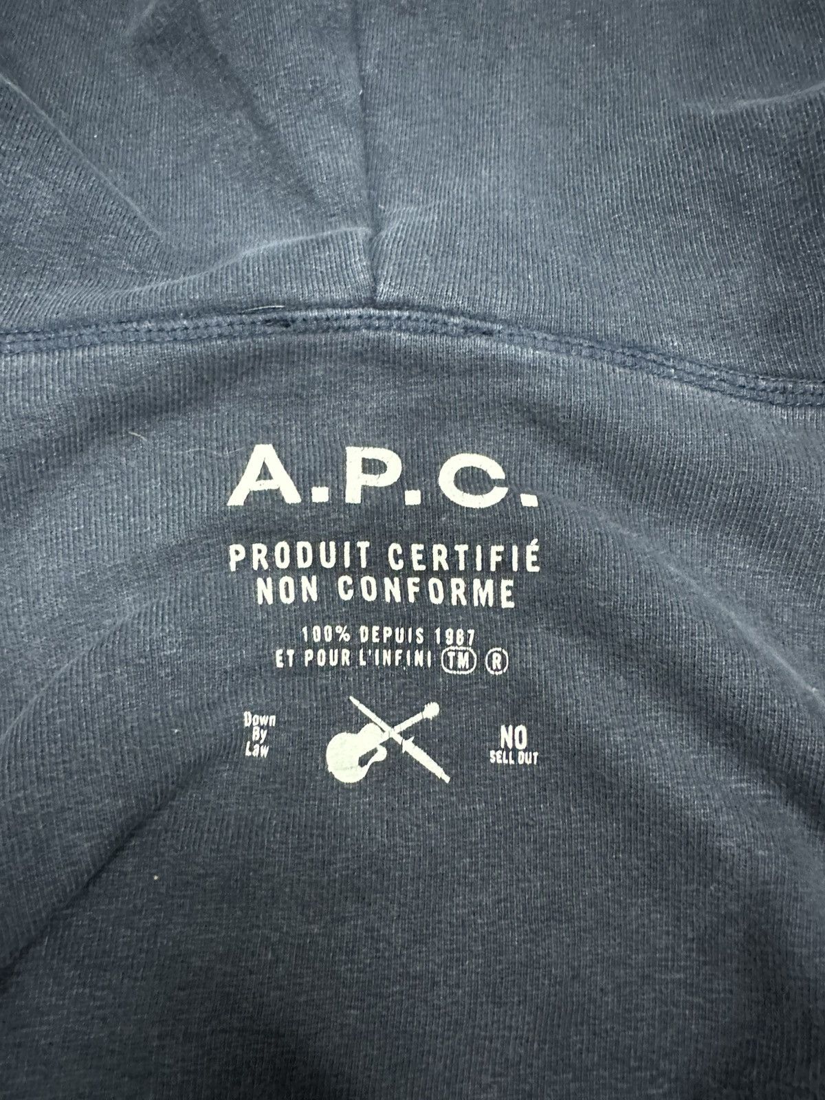 A.P.C. A.P.C Hoodie Spell Out Size US L / EU 52-54 / 3 - 7 Thumbnail