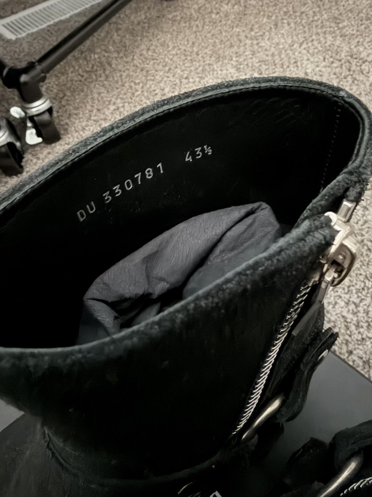 Saint Laurent Paris RARE FW13 Black Suede Harness Boot Size US 10.5 / EU 43-44 - 8 Thumbnail