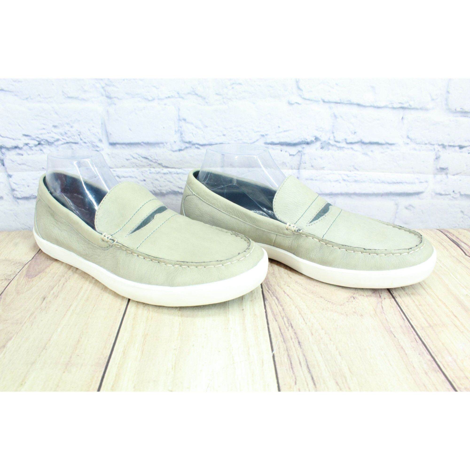 L.L. Bean LL Bean Mountainville Gray Leather Penny Loafers 10 Size US 10 / EU 43 - 2 Thumbnail