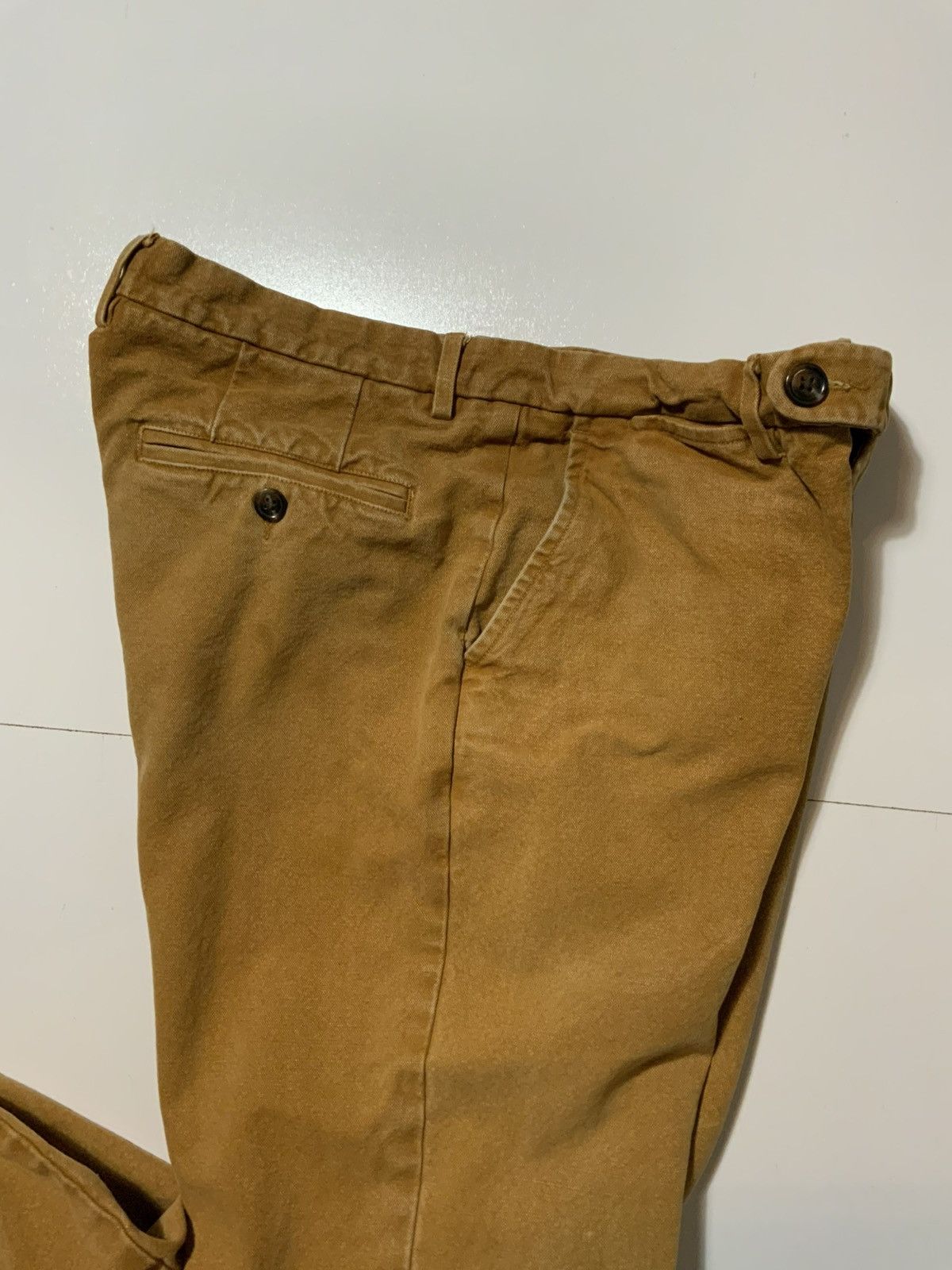 Spier & Mackay Spier & Mackay Slim Premium Cotton Canvas Chino Khaki Pants Size US 34 / EU 50 - 7 Thumbnail