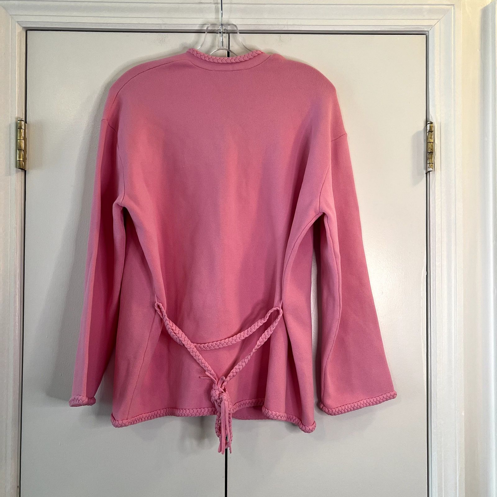 Maje Maje Madene Belted Knit Pink Cardigan Jacket Size 3 Large Size L / US 10 / IT 46 - 9 Thumbnail