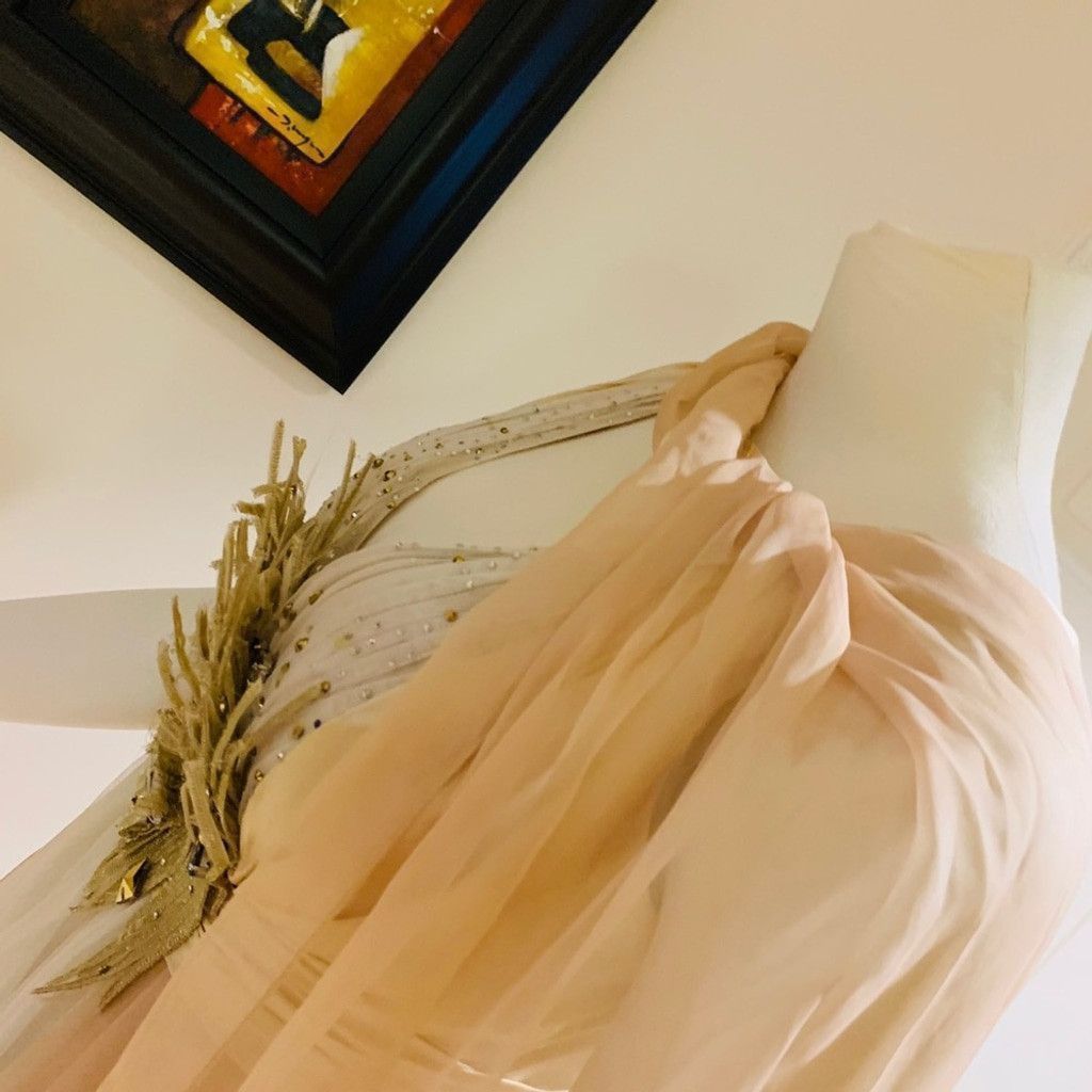 Other 💲💲SALE 💲💲Designer dress in beige size 40 Size S / US 4 / IT 40 - 11 Thumbnail