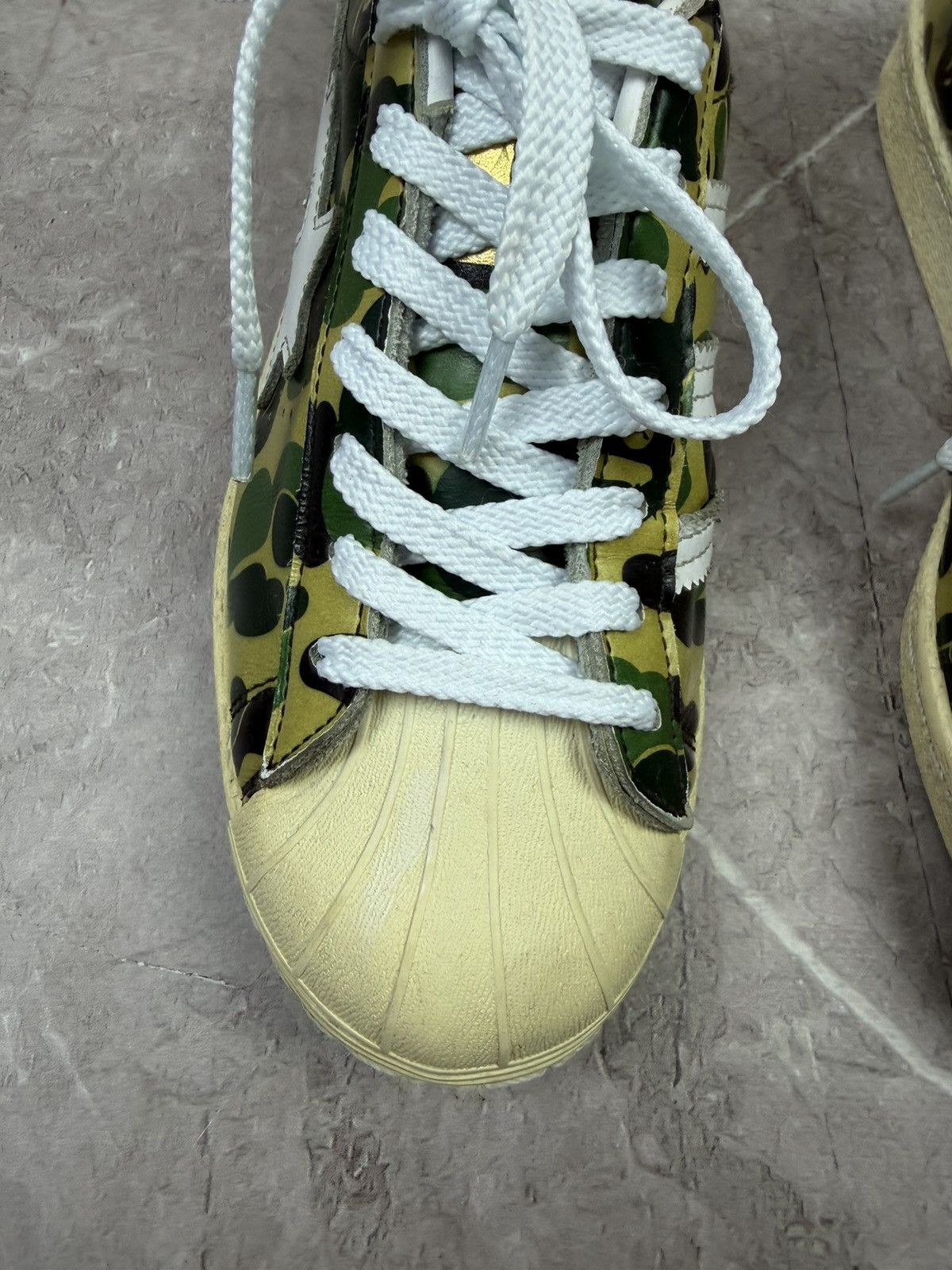Adidas × Bape Adidas Superstar Bape ABC Camo Green A Bathing Ape Size Size US 6 / IT 36 - 5 Thumbnail