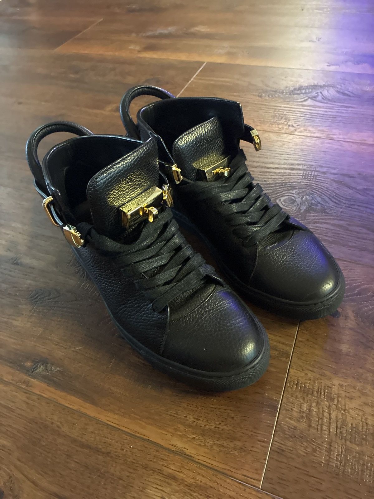 Buscemi Black Leather Buscemi Hi-top sneakers Size US 9 / EU 42 - 2 Thumbnail