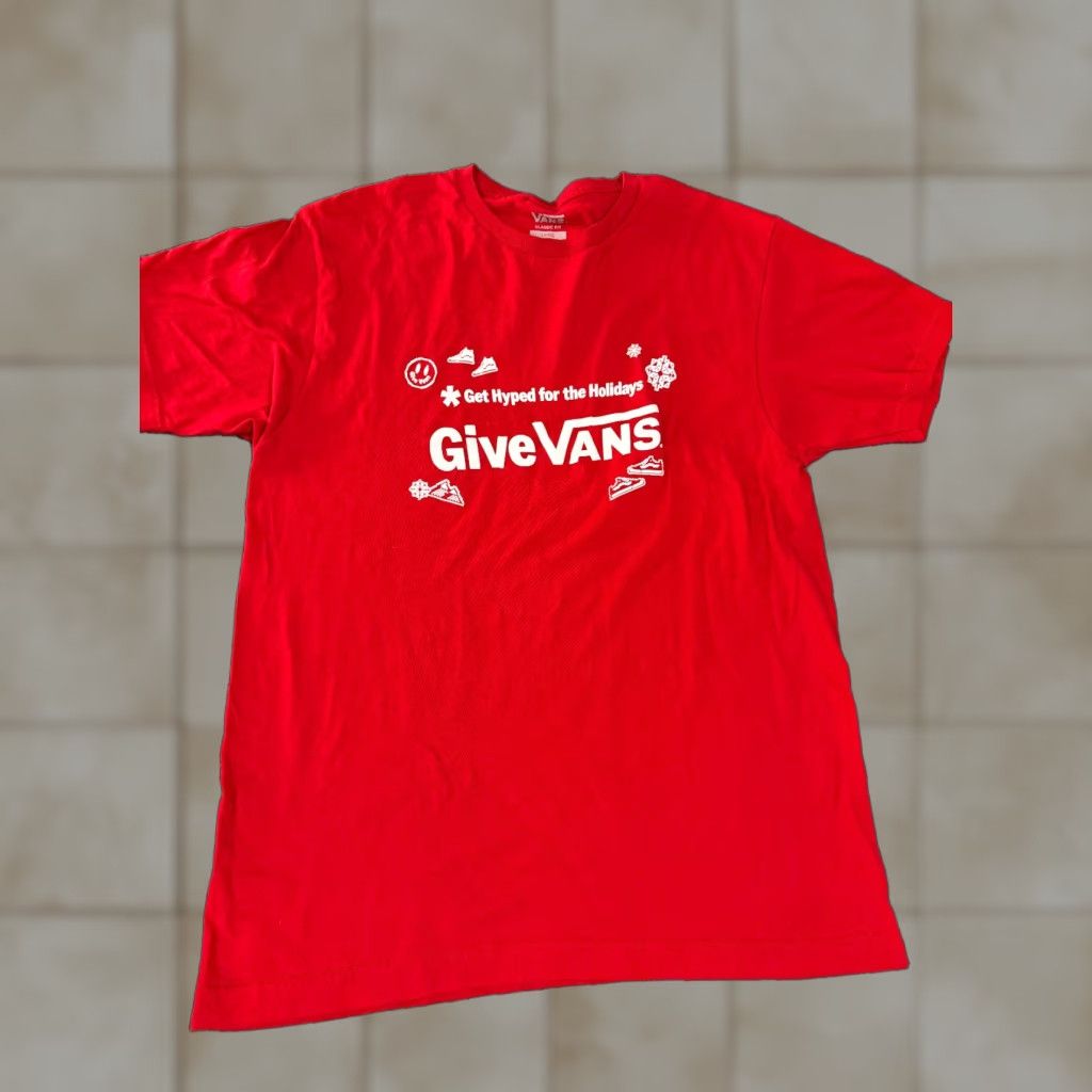 Vans VANS T Shirt Mens L Red Logo Graphic Skate Streetwear Size US L / EU 52-54 / 3 - 1 Thumbnail
