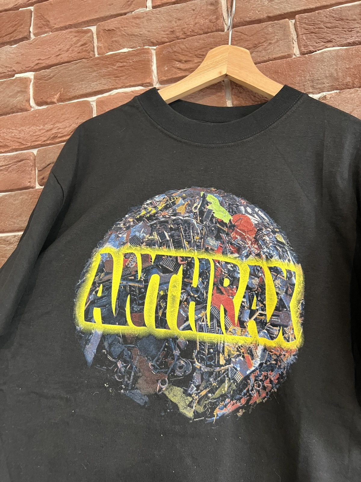 Band Tees Vintage Anthrax 90s Tour Tee like Metallica Slayer Pantera Size US L / EU 52-54 / 3 - 3 Thumbnail