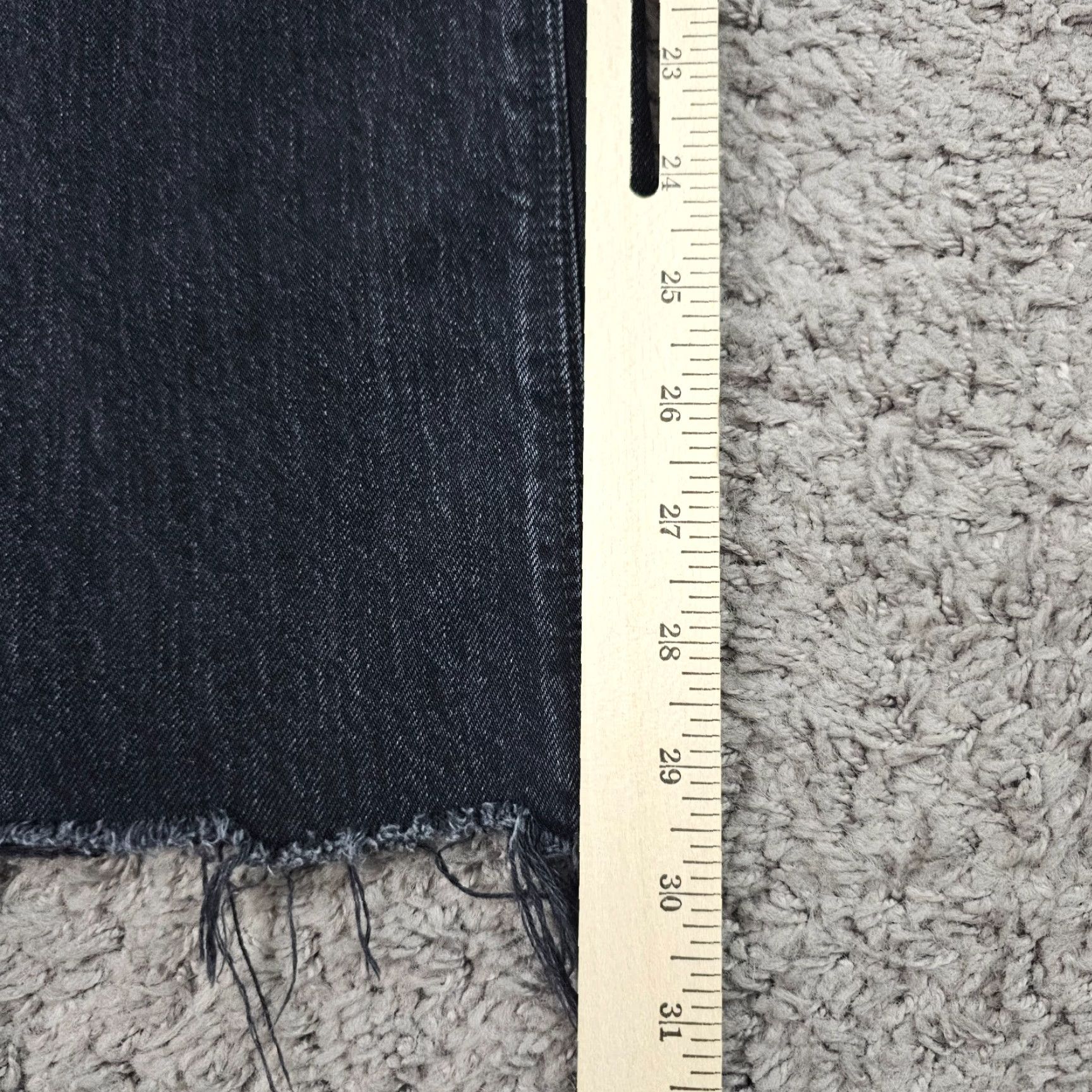 American Eagle Outfitters American Eagle Jeans Womens 0 High Rise Black Distressed Baggy 24x30 Grunge Size 25" / US 0 / IT 36 - 6 Thumbnail