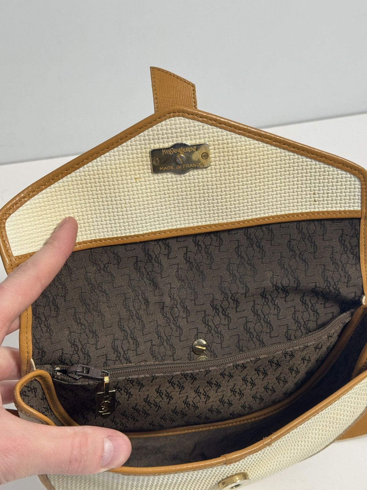 Yves Saint Laurent YVES SAINT LAURENT Shoulder Bag PVC x Leather Size ONE SIZE - 20 Thumbnail