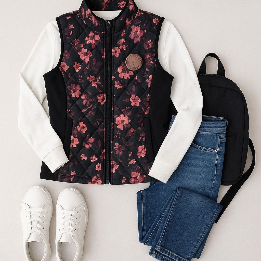 SKECHERS Skechers Floral Print Vest – Size Small Size S / US 4 / IT 40 - 1 Thumbnail