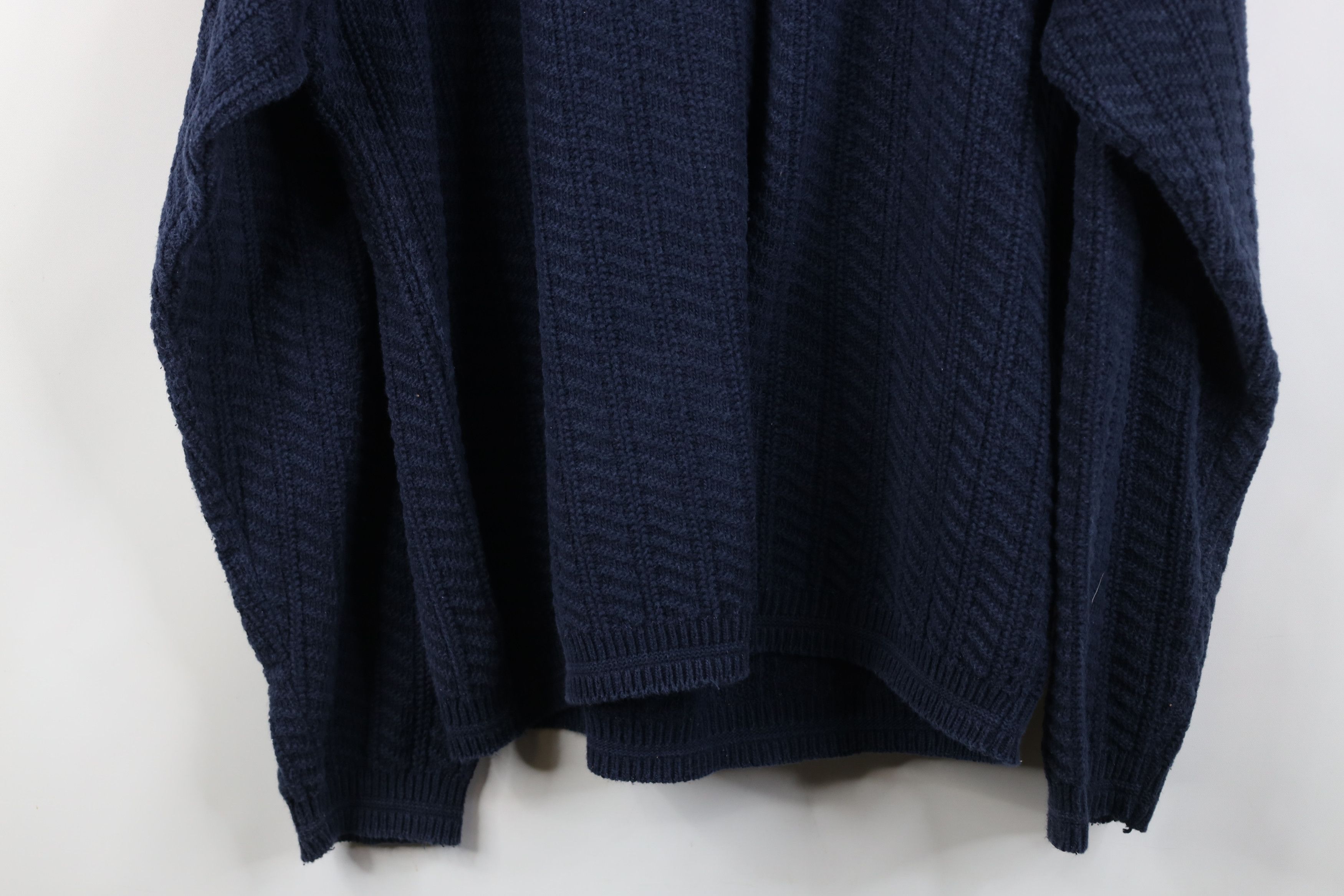 Vintage Vintage 90s Streetwear Framed Cotton Knit Sweater Blue USA Size US M / EU 48-50 / 2 - 9 Thumbnail