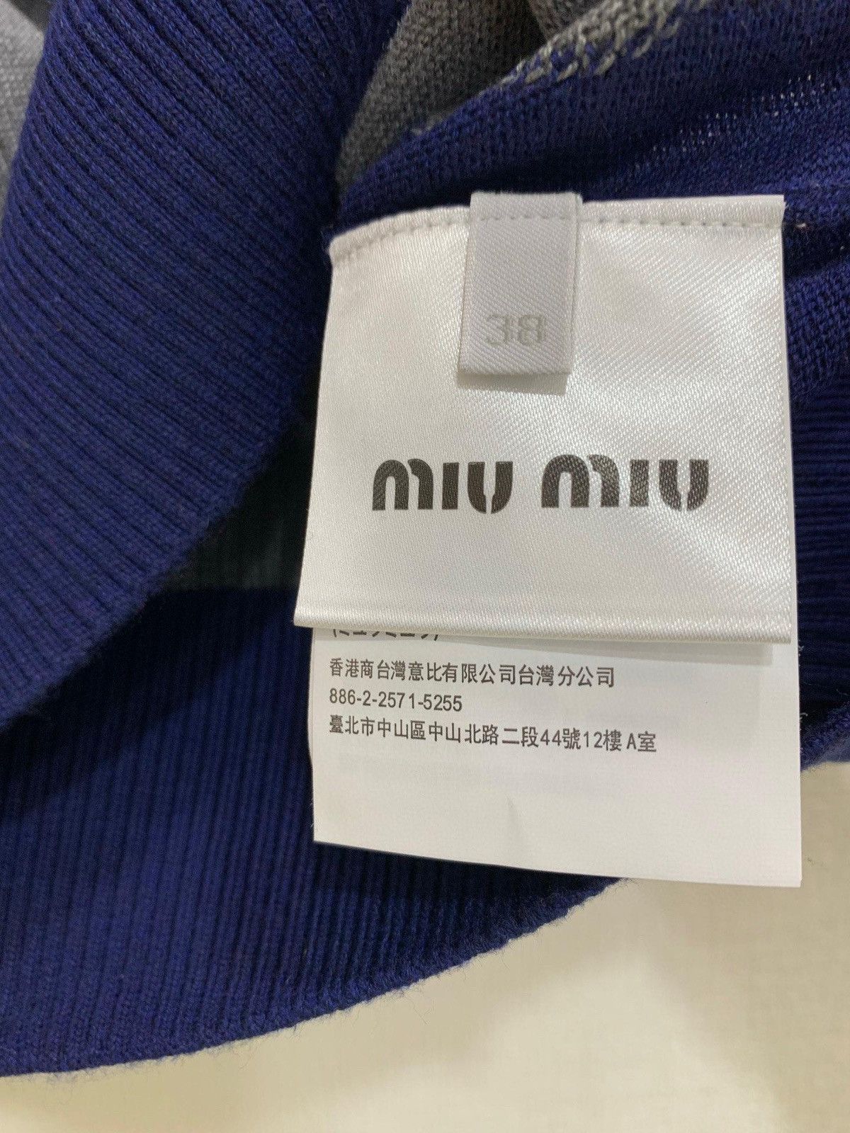 Miu Miu MIU MIU Wool short-sleeved knitted sweater Size S / US 4 / IT 40 - 3 Thumbnail
